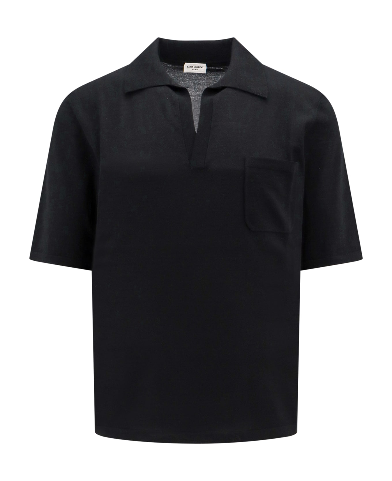 Saint Laurent Cassandre Polo Shirt - Black ポロシャツ