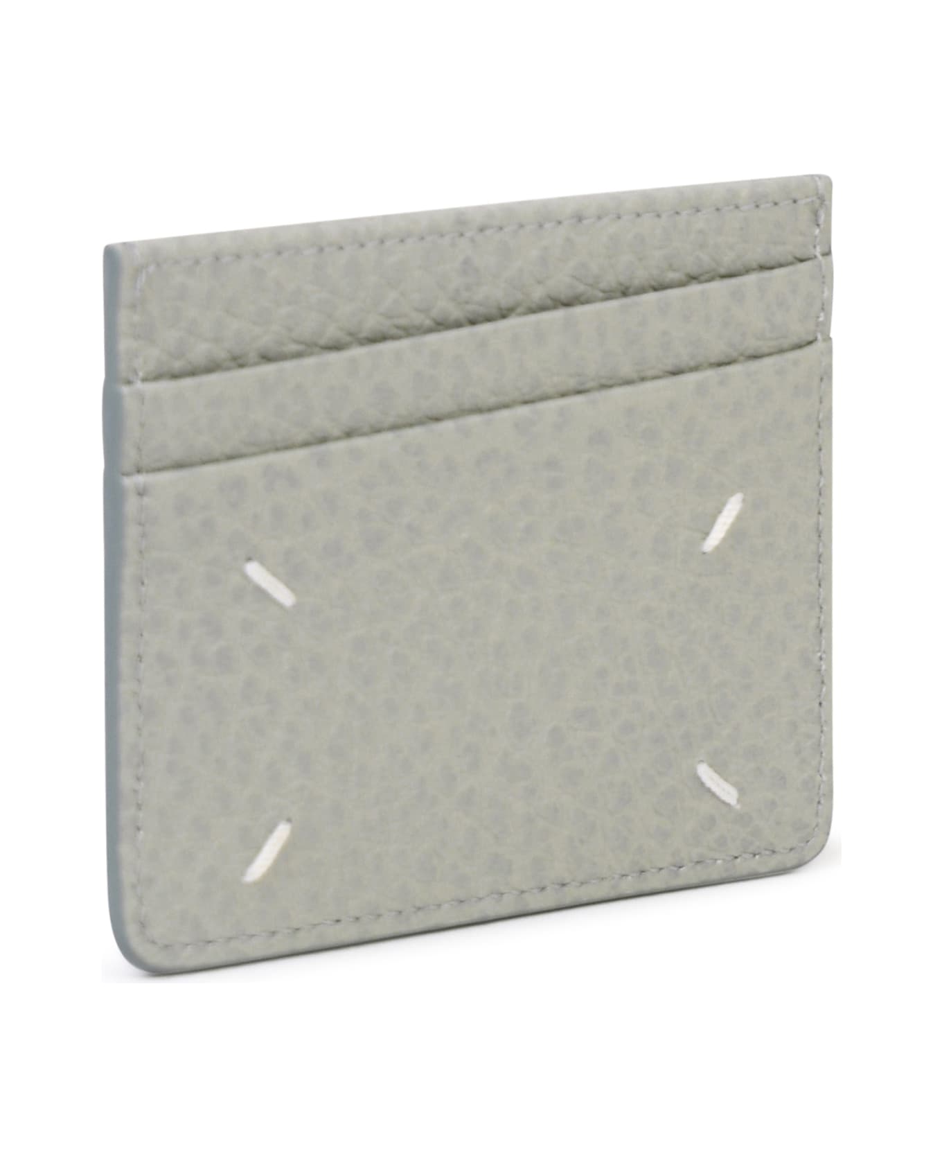 Maison Margiela 'four Stitches' Ansiette Leather Card Holder - Green
