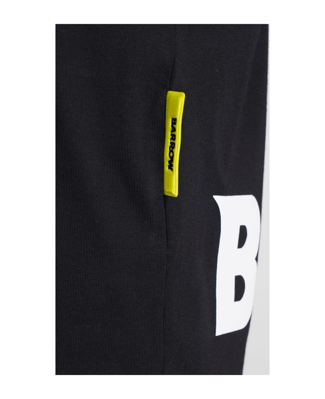 Barrow Black T-shirt With Lettering Logo - Black シャツ