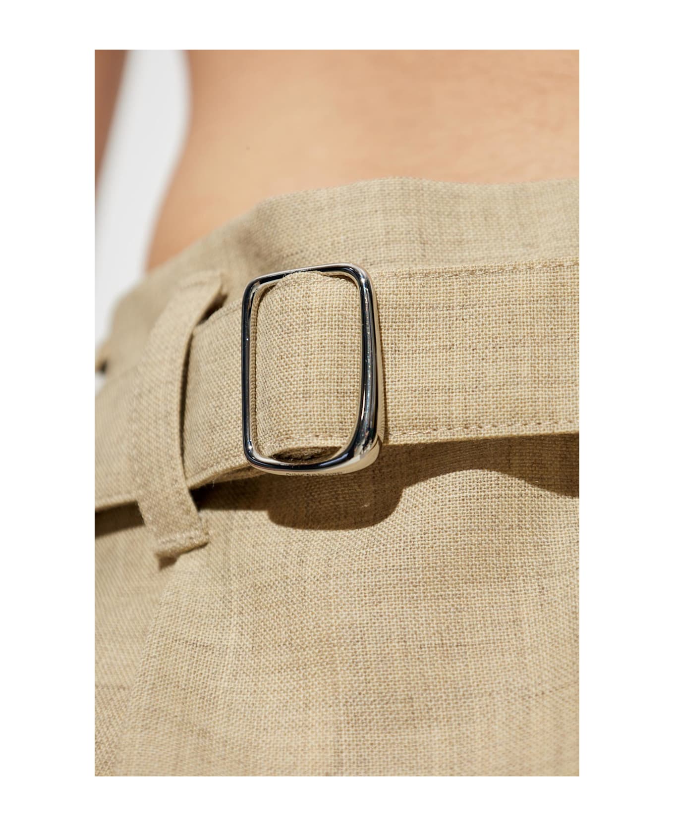 Jacquemus Pleated Shorts - Beige