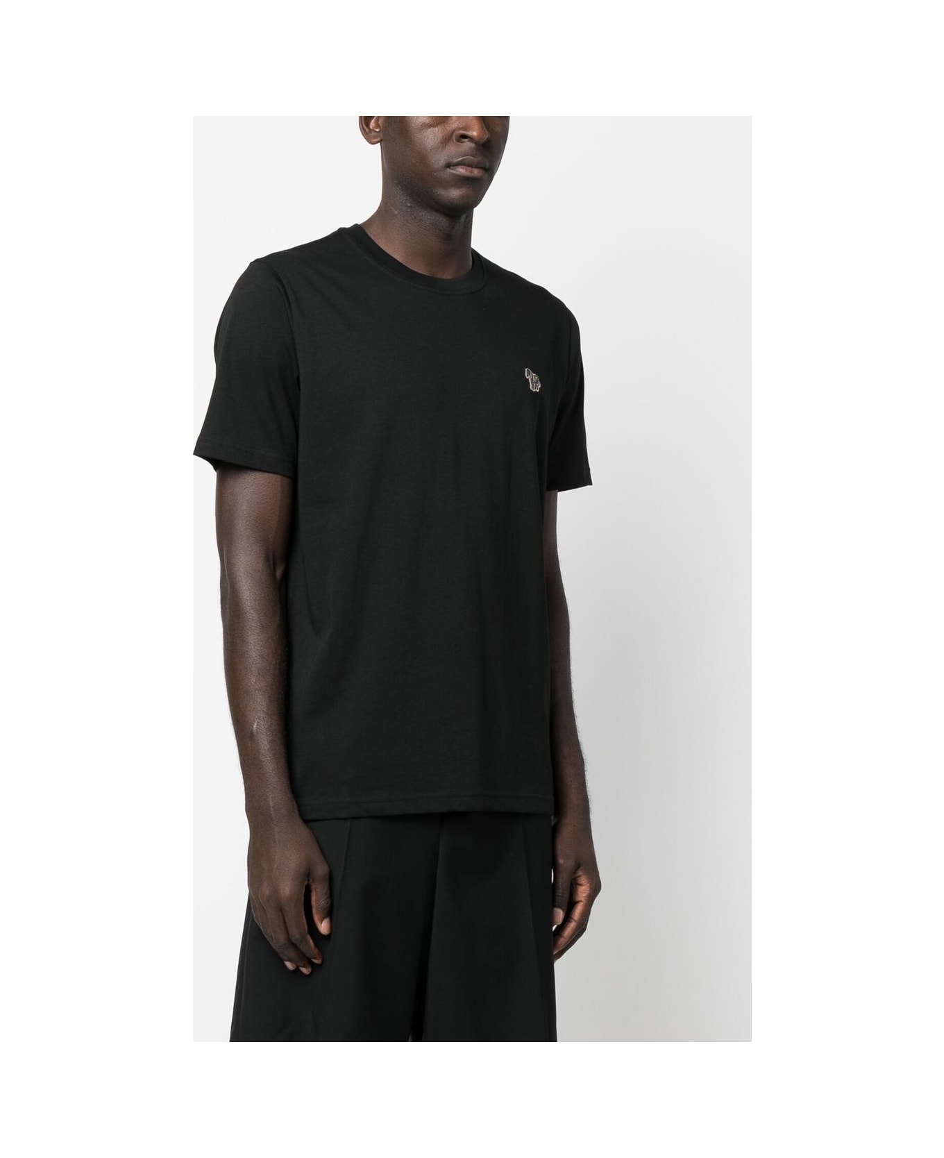 PS by Paul Smith Zebra Organic Cotton T-shirt - Black