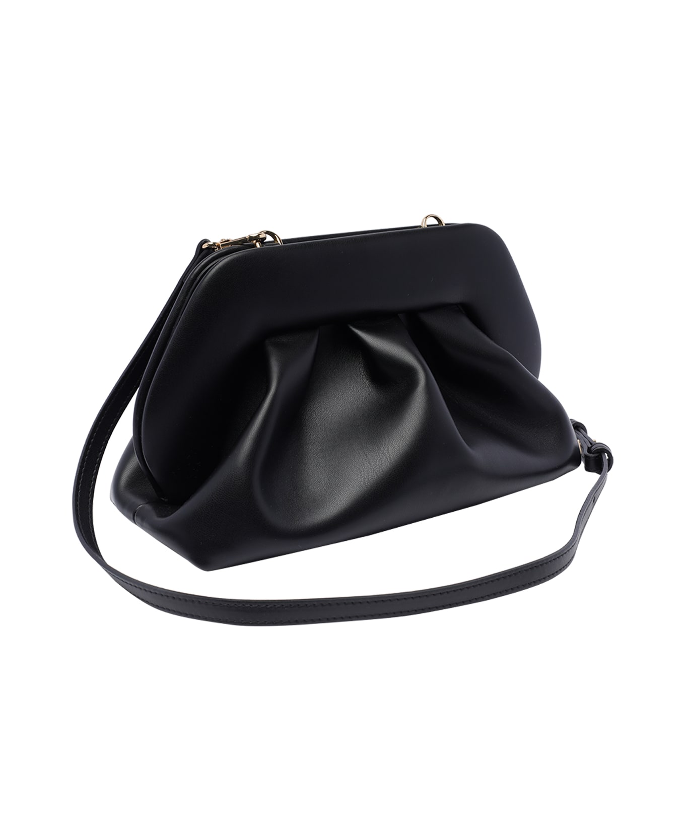 THEMOIRè Tia Vegan Fabric Handbag - Black