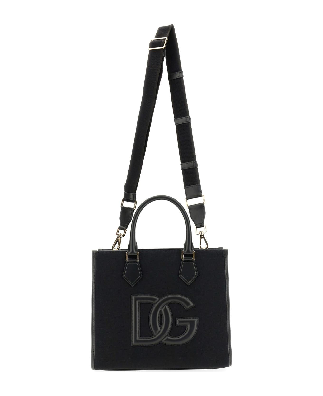 Dolce 
Gabbana Shopping Bag With Logo - Black