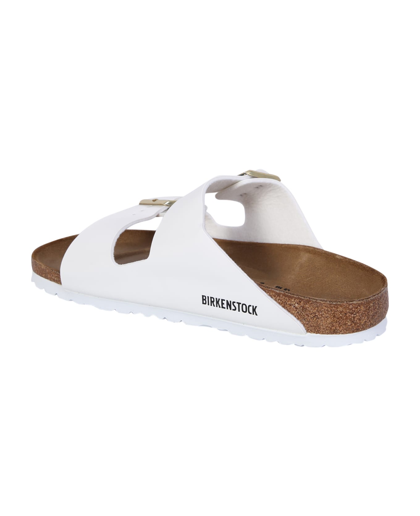 Birkenstock Arizona Birko-flor Patent Sandals - WHITE