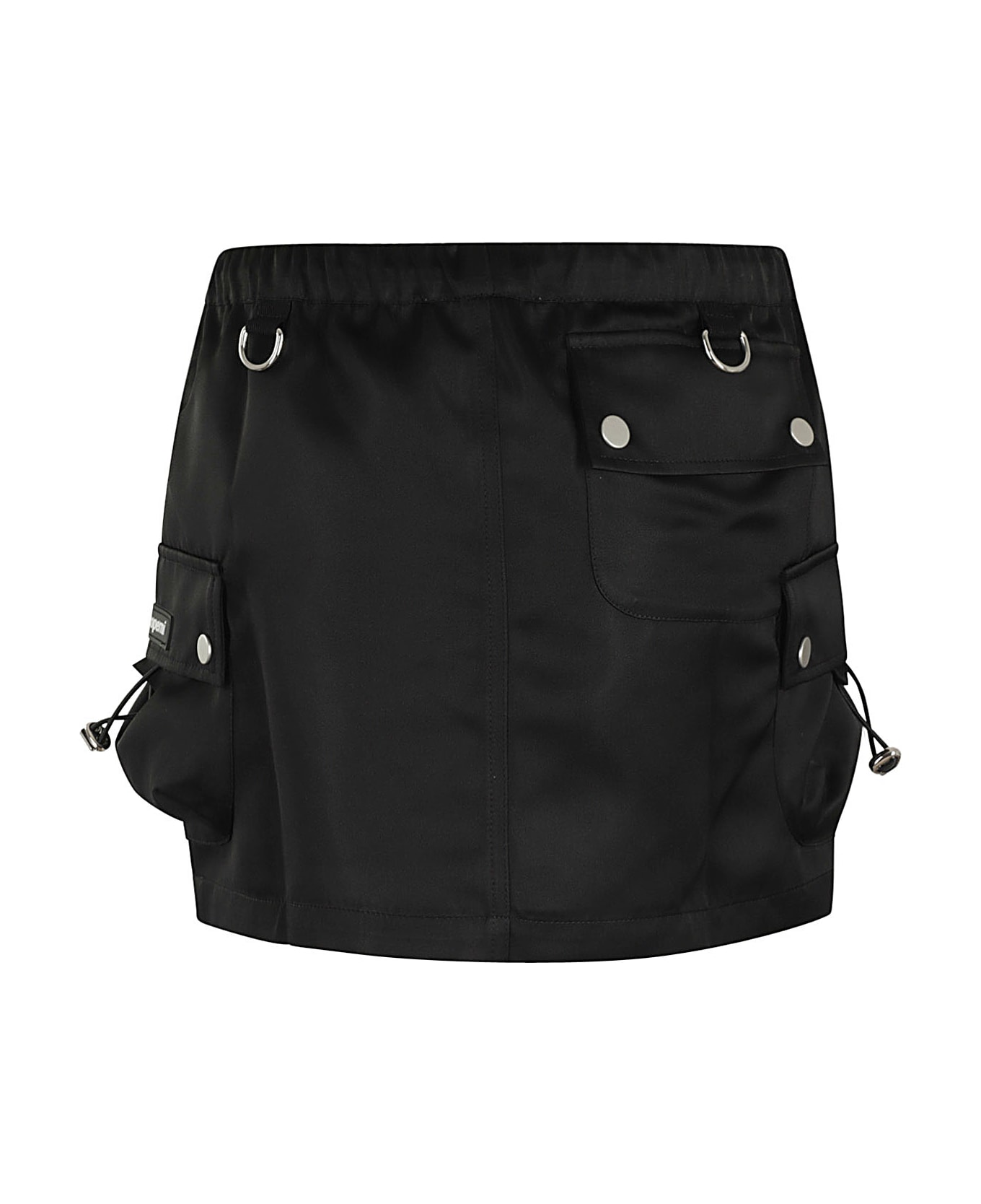 Coperni Straight Hem Drawstring Cargo Mini Skirt Skirt - Black スカート