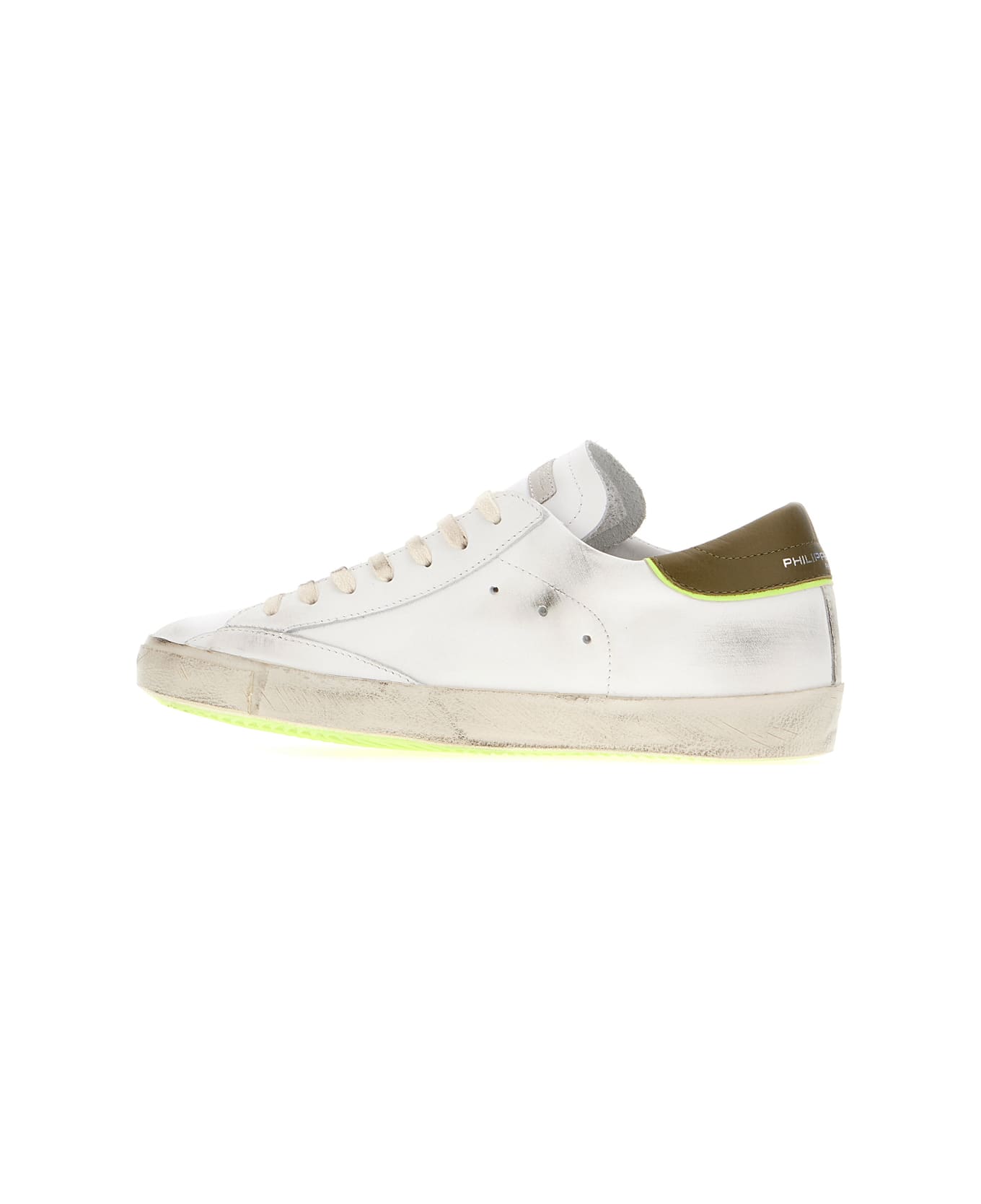 Philippe Model Multicolor Leather Prsx Sneakers - BIANCO MILITARE