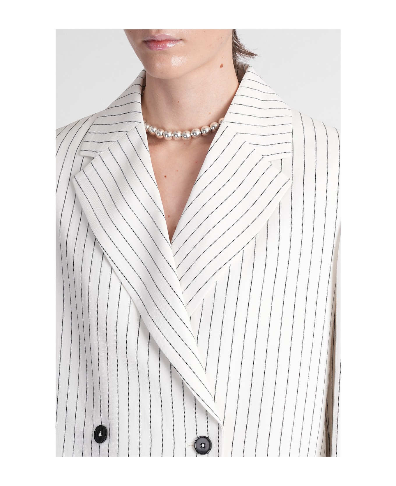 Loulou Studio Fedora Blazer In White Viscose - white