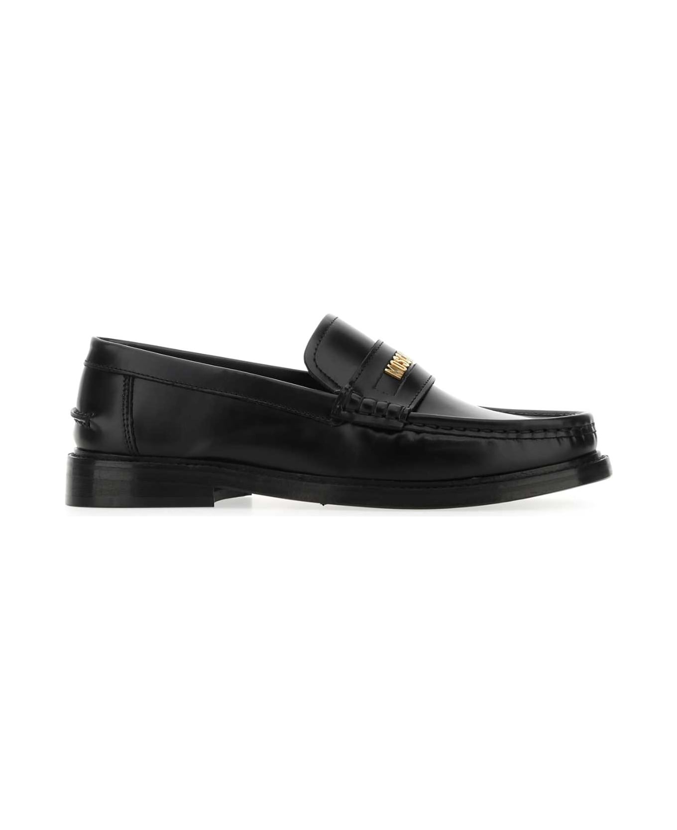 Moschino Black Leather Loafers - 000