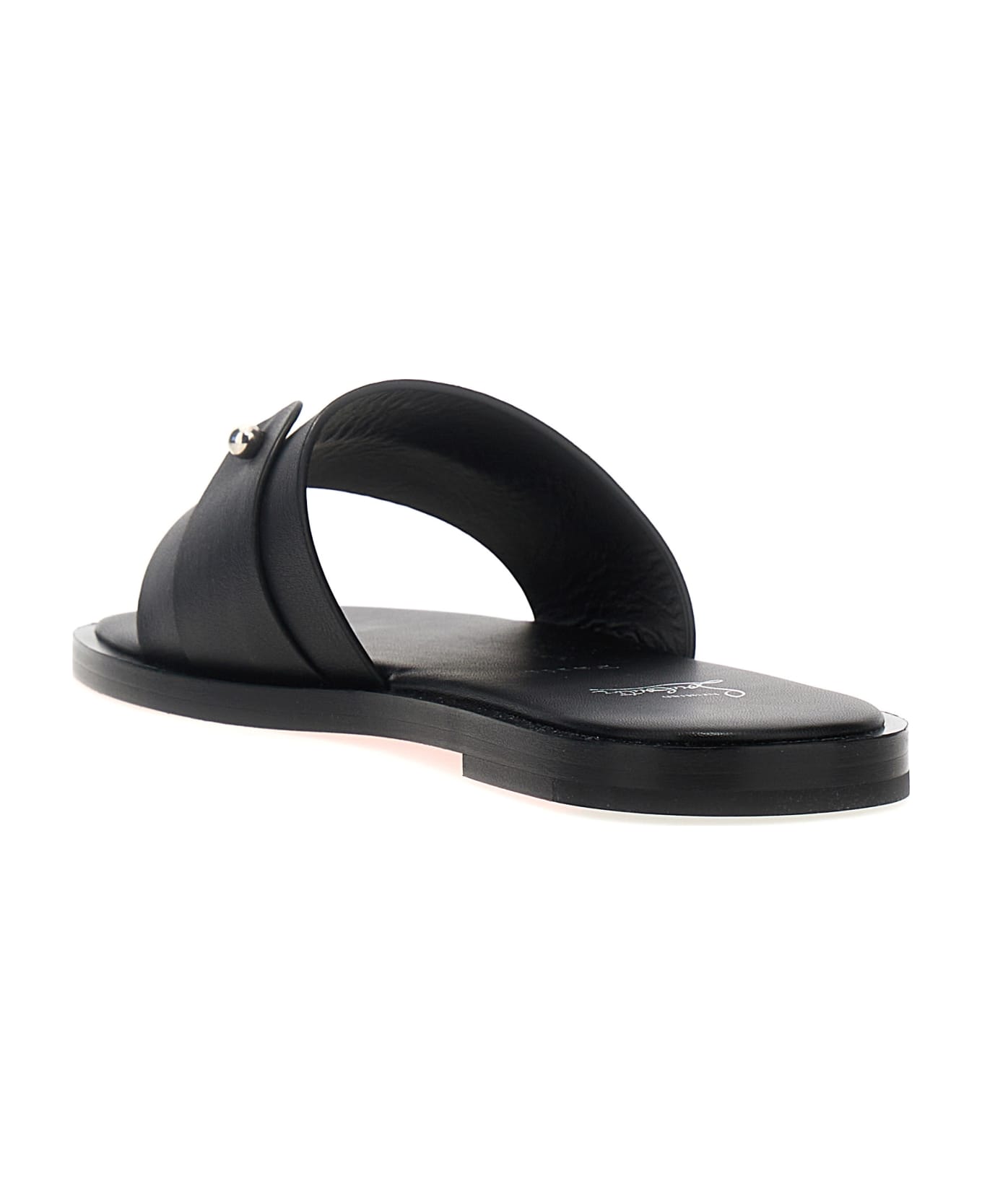 Christian Louboutin 'chambelimule Flat' Sandals - Black その他各種シューズ