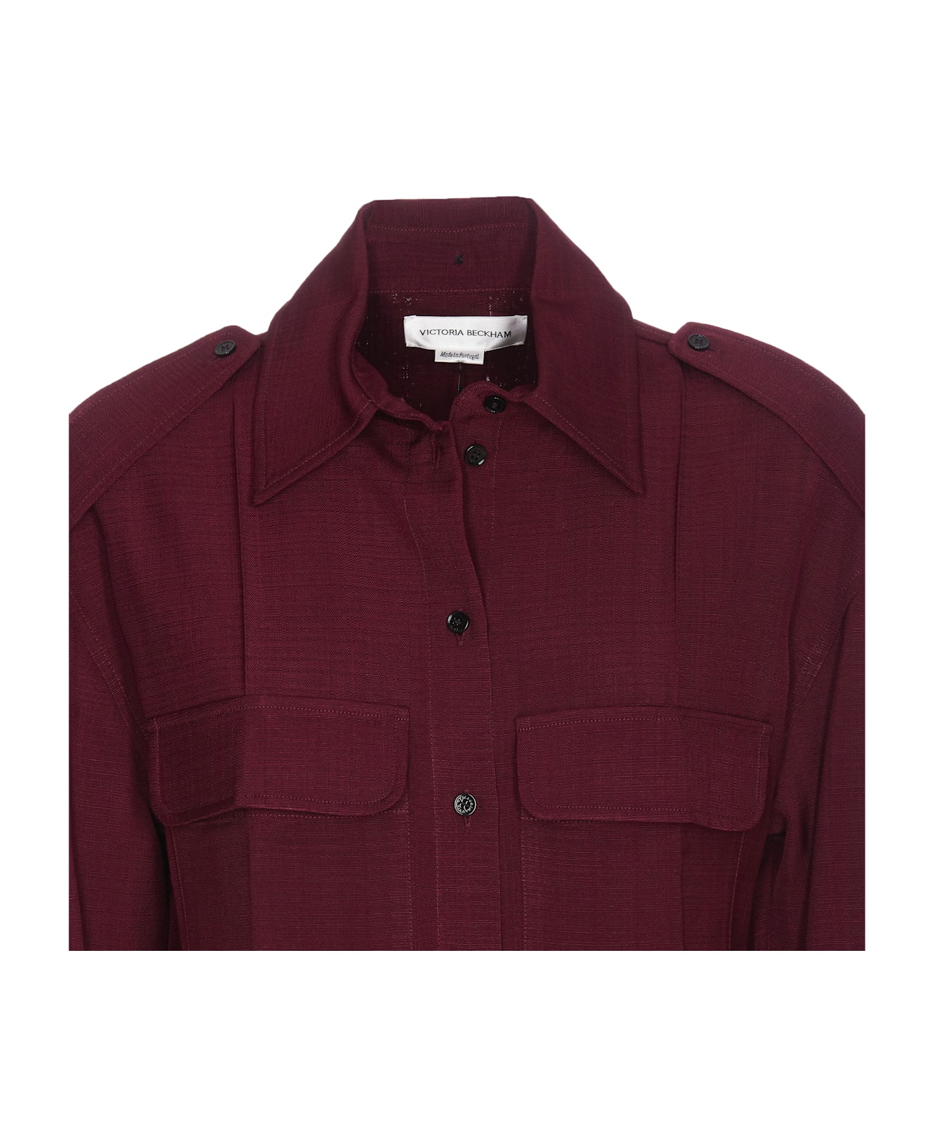 Victoria Beckham Utility Shirt - Red