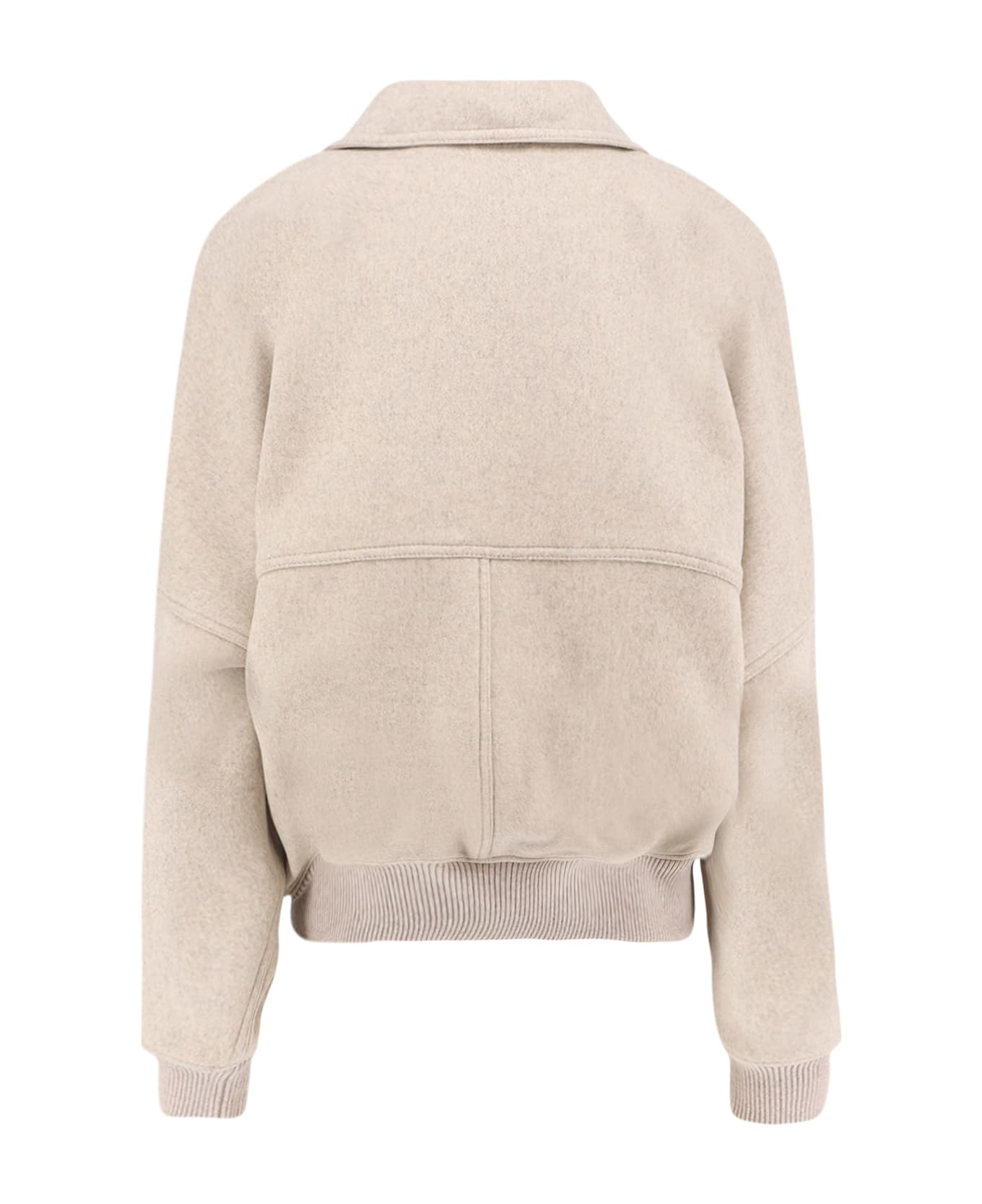 Brunello Cucinelli Double Cashmere And Wool Cloth Bomber - Beige freddo