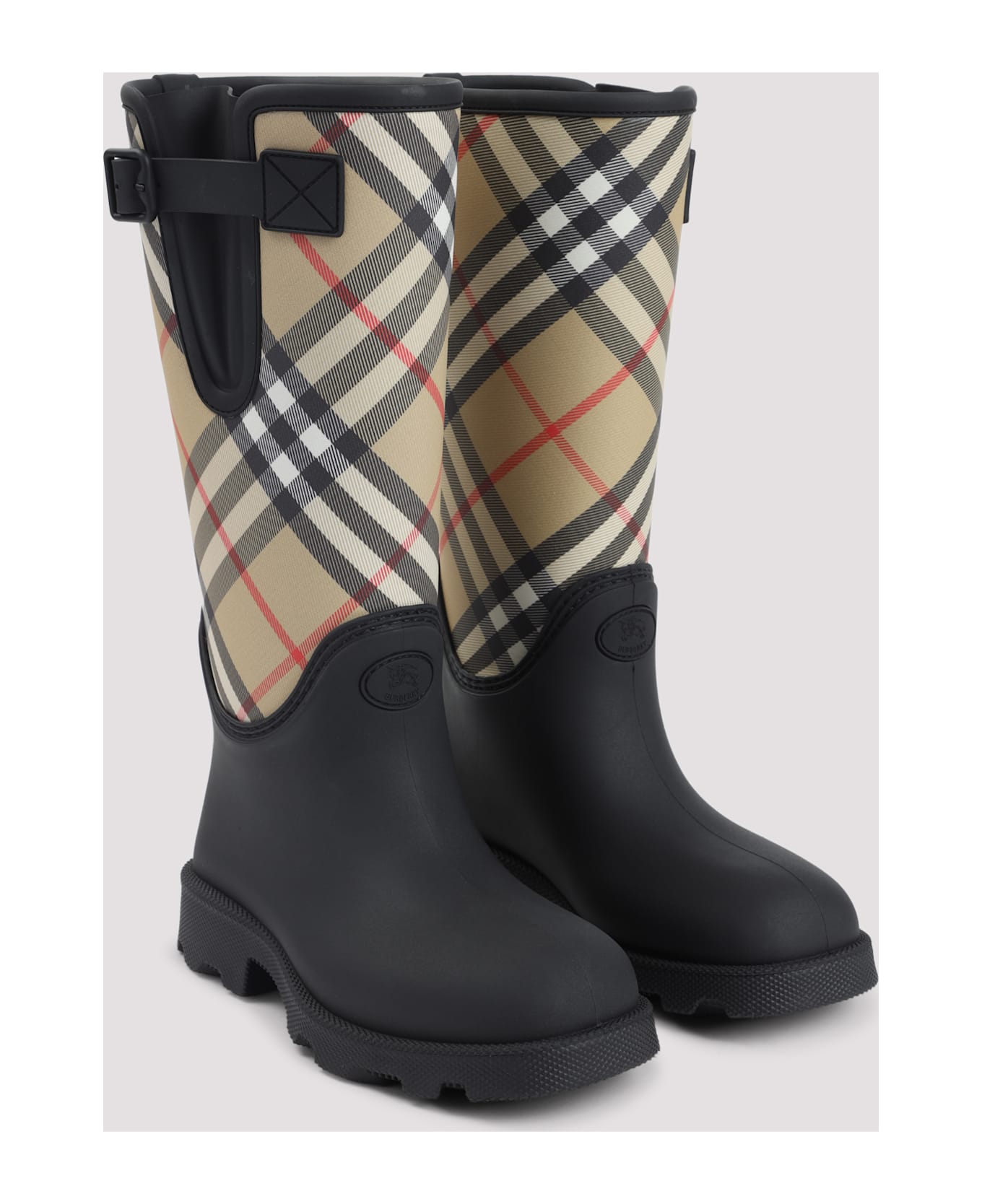 Burberry Marsh Stamp High Boots - Black