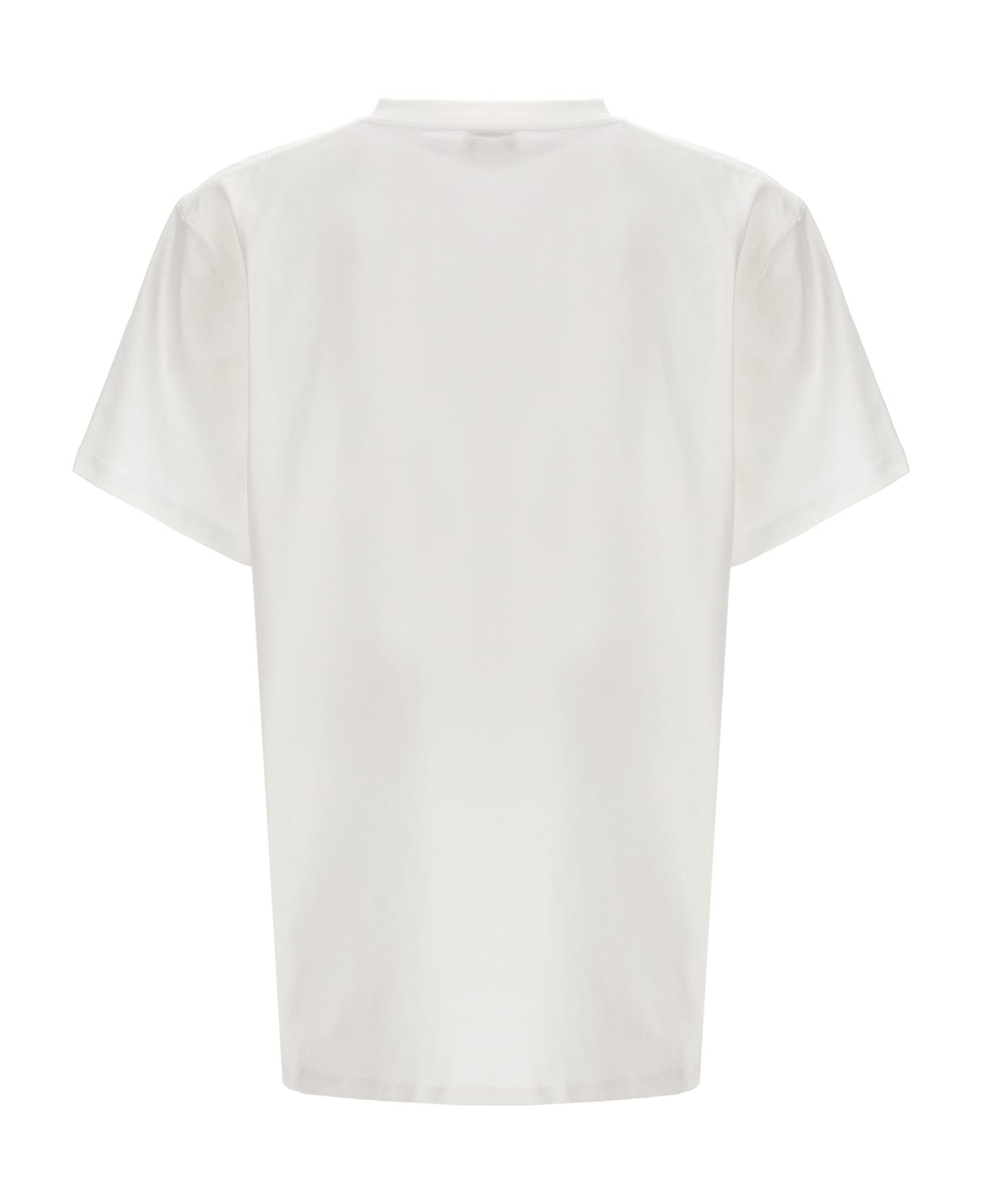 Alexander McQueen Obscured Skull Organic Cotton T-shirt - White
