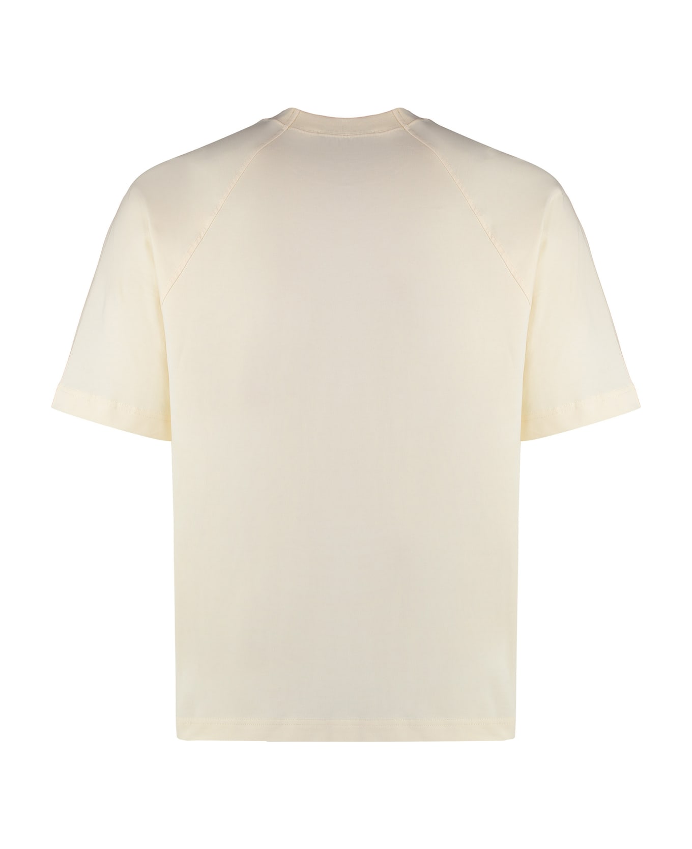 Jacquemus Typo Cotton Crew-neck T-shirt - Light Beige