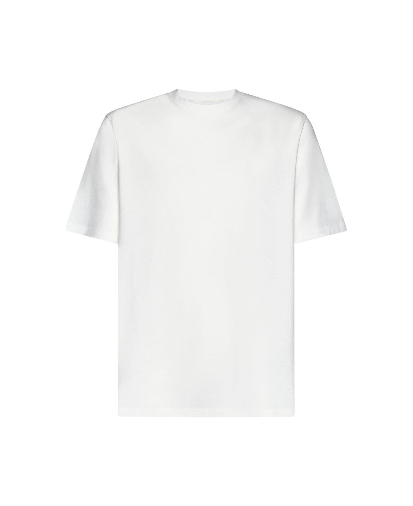 Jil Sander + Logo Printed Crewneck T-shirt - Panna