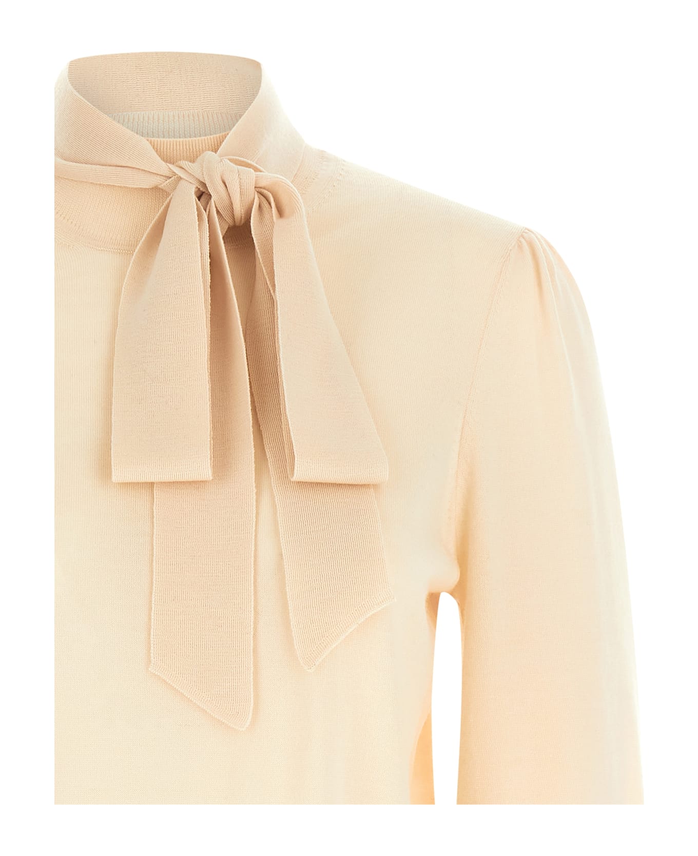 Zimmermann 
pussybow
 Sweater - Beige