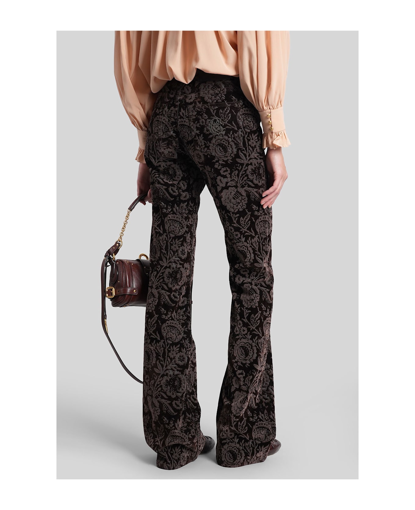 Chloé Pants In Brown Velvet - brown