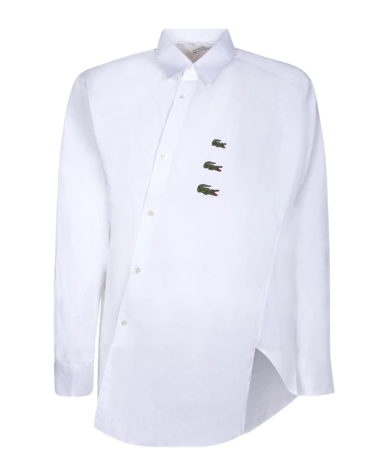 Comme des Garçons Shirt Off-center Fastening White Shirt - White