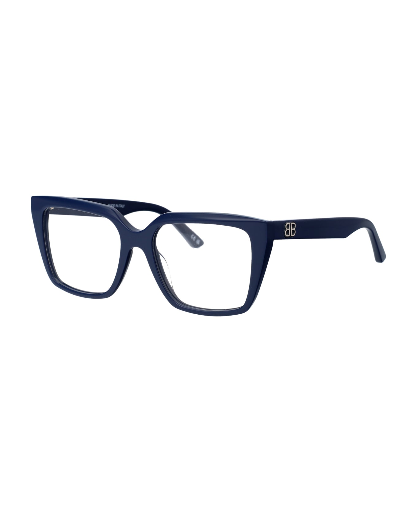 Balenciaga Eyewear Bb0130o Linea Everyday Glasses - 010 BLUE BLUE TRANSPARENT