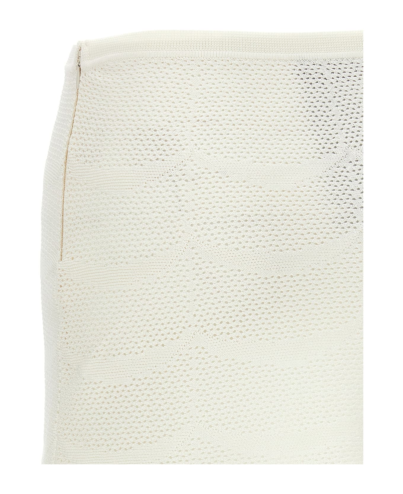 Tom Ford Crochet Mini Skirt - White