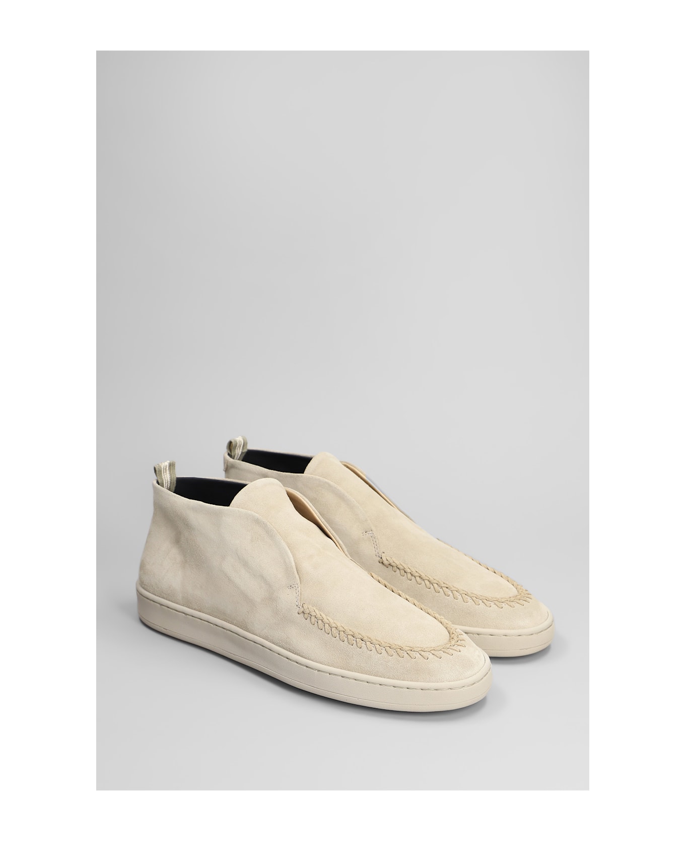 Officine Creative Herbie 013 Loafers In Beige Suede - beige