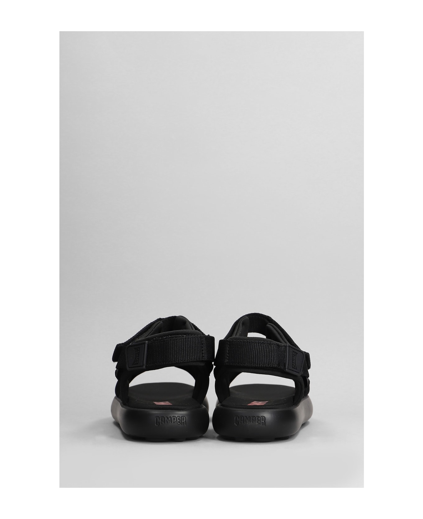 Camper Flota Sandals In Black Fabric - Black
