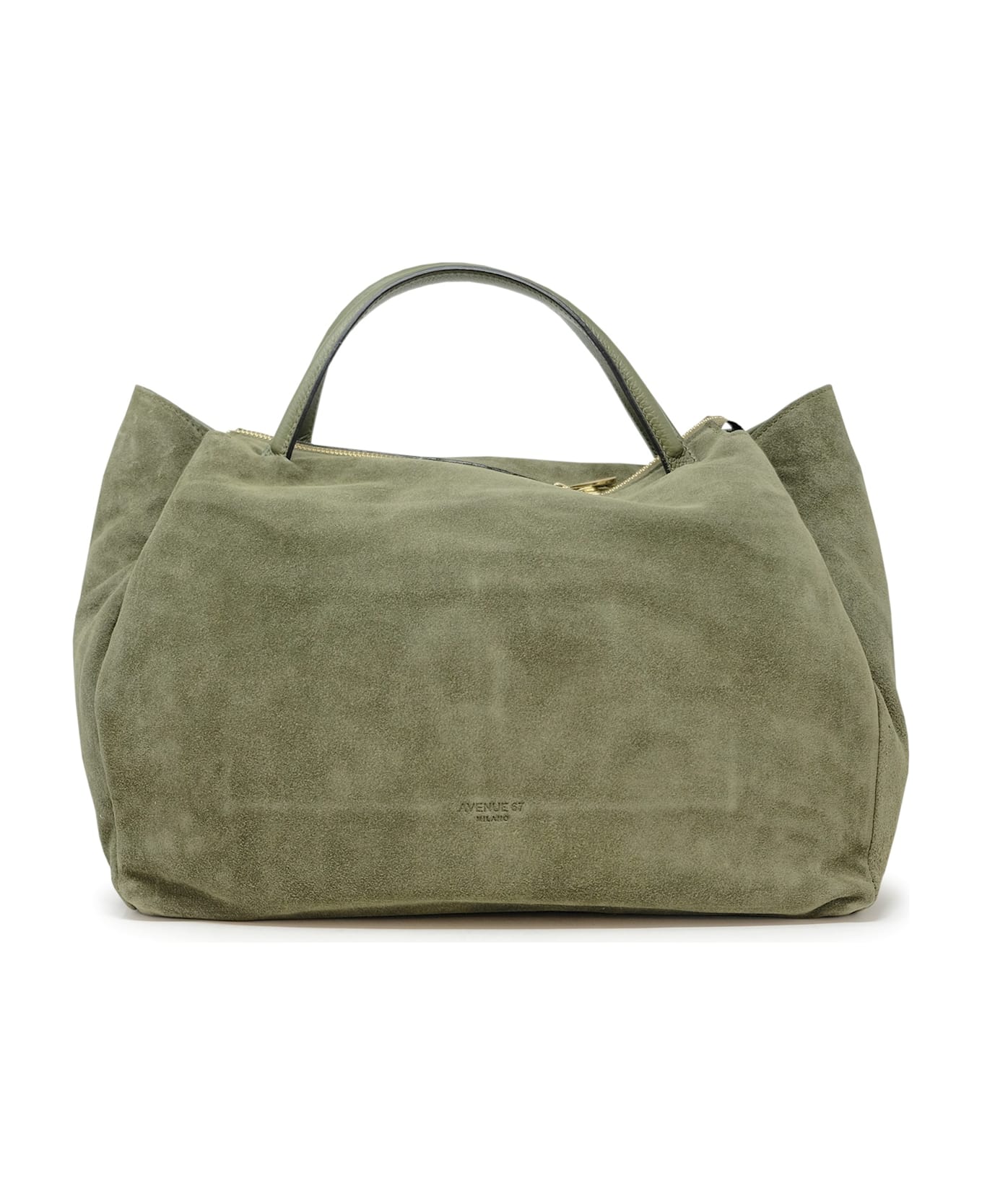 Avenue 67 Ao132a0011 Roxanne Green Suede Leather Bag - GREEN