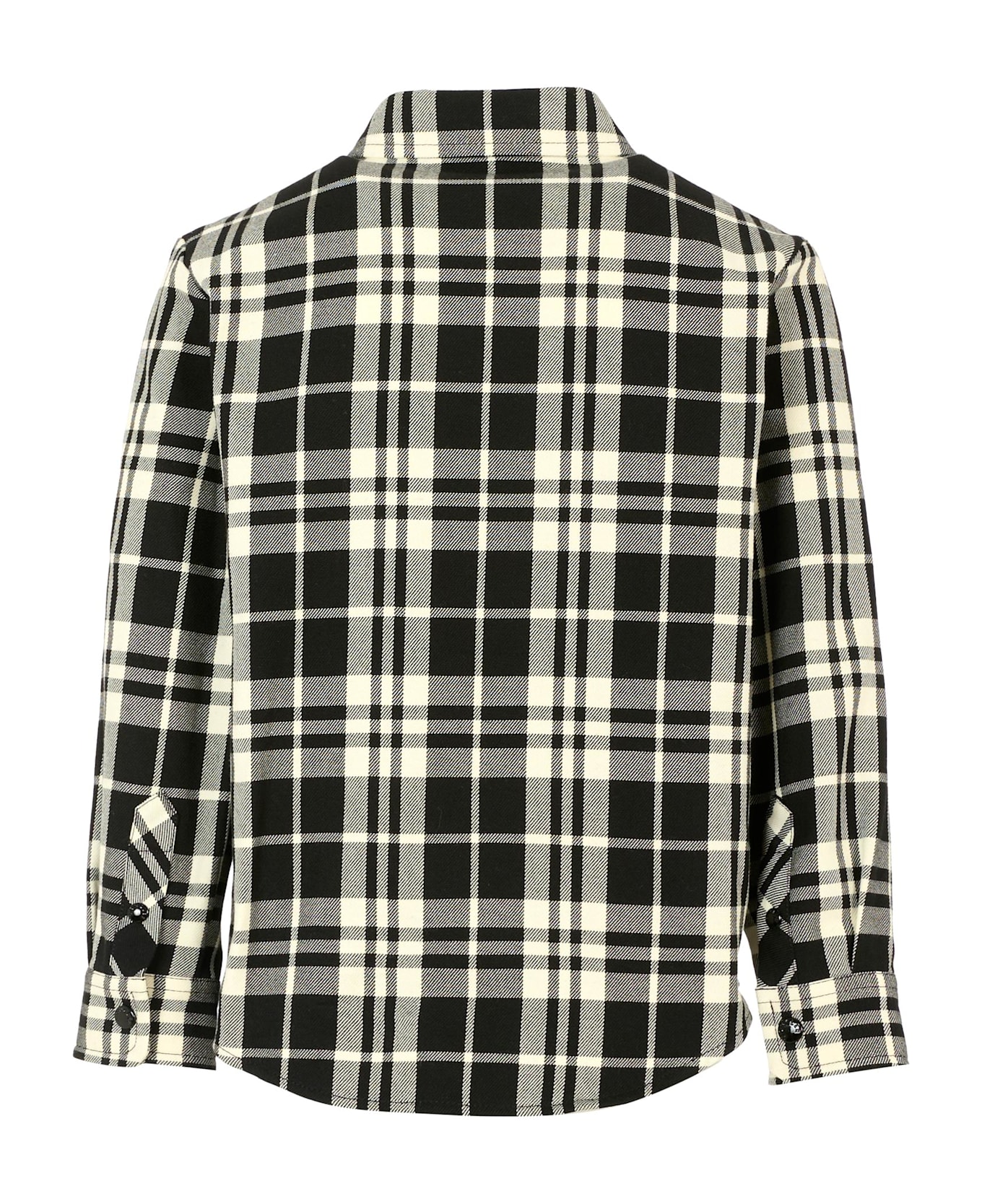 Moncler Black Shirt For Boy With Logo - Black