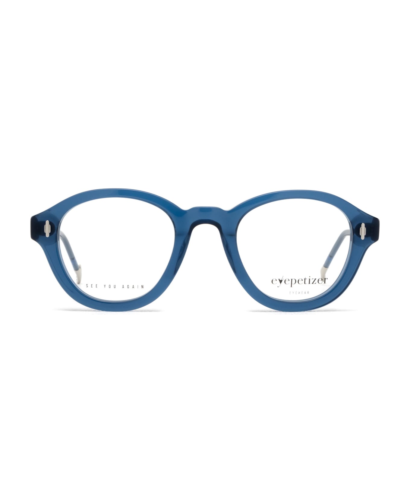 Eyepetizer Federico Transparent Blue Glasses - Transparent Blue