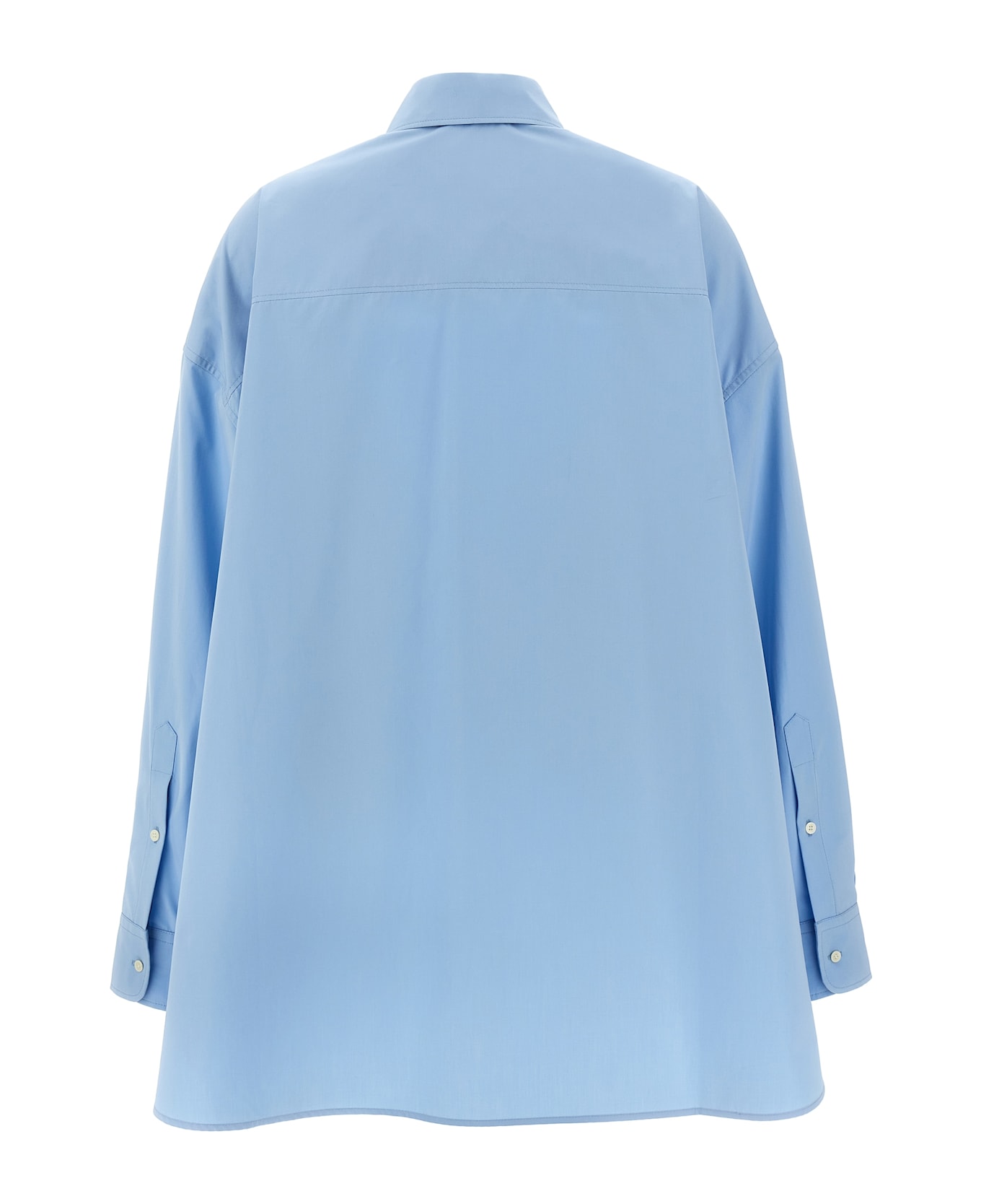 WARDROBE.NYC 
oversize Shirt Dress Mini
 Dress - Light Blue