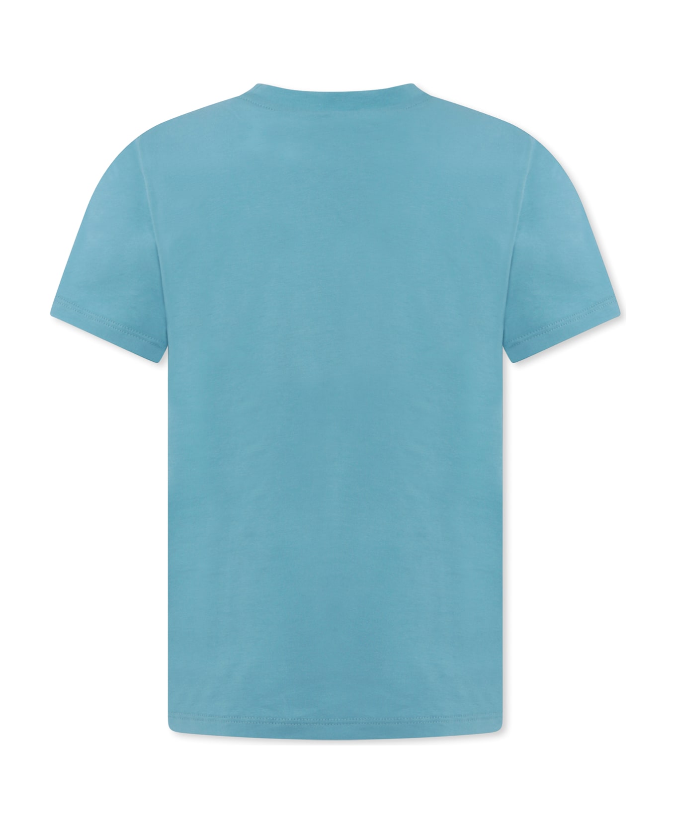 Stella McCartney Kids Light Blue T-shirt For Boy With Frog - Light Blue