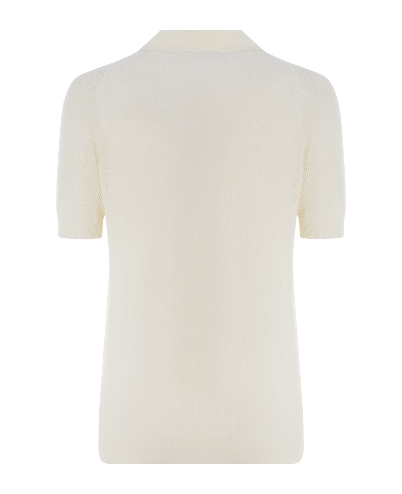 Tagliatore Polo Shirt Tagliatore Made Of Cotton Thread - Off white