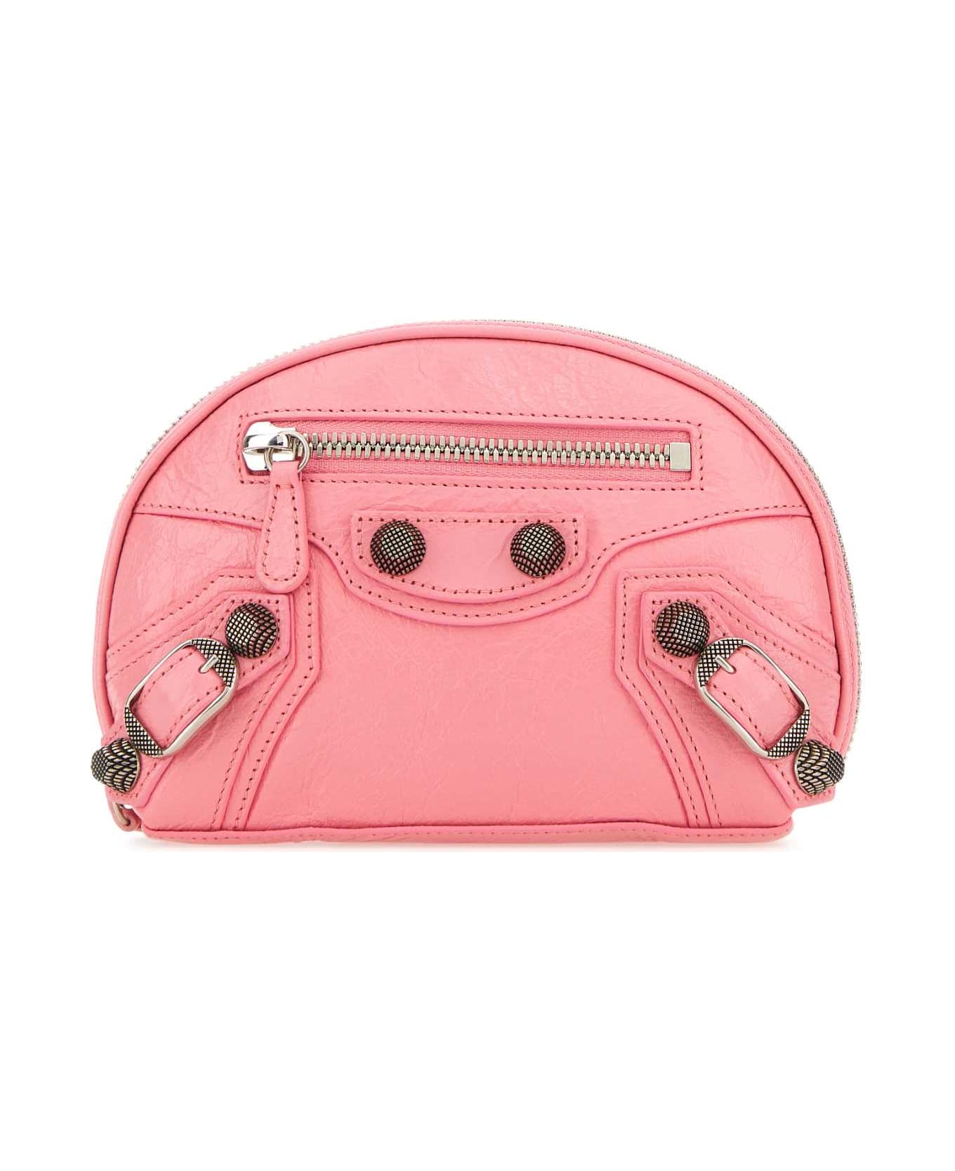 Balenciaga Pink Leather Le Cagole Xs Beauty Case - SWEETPINK