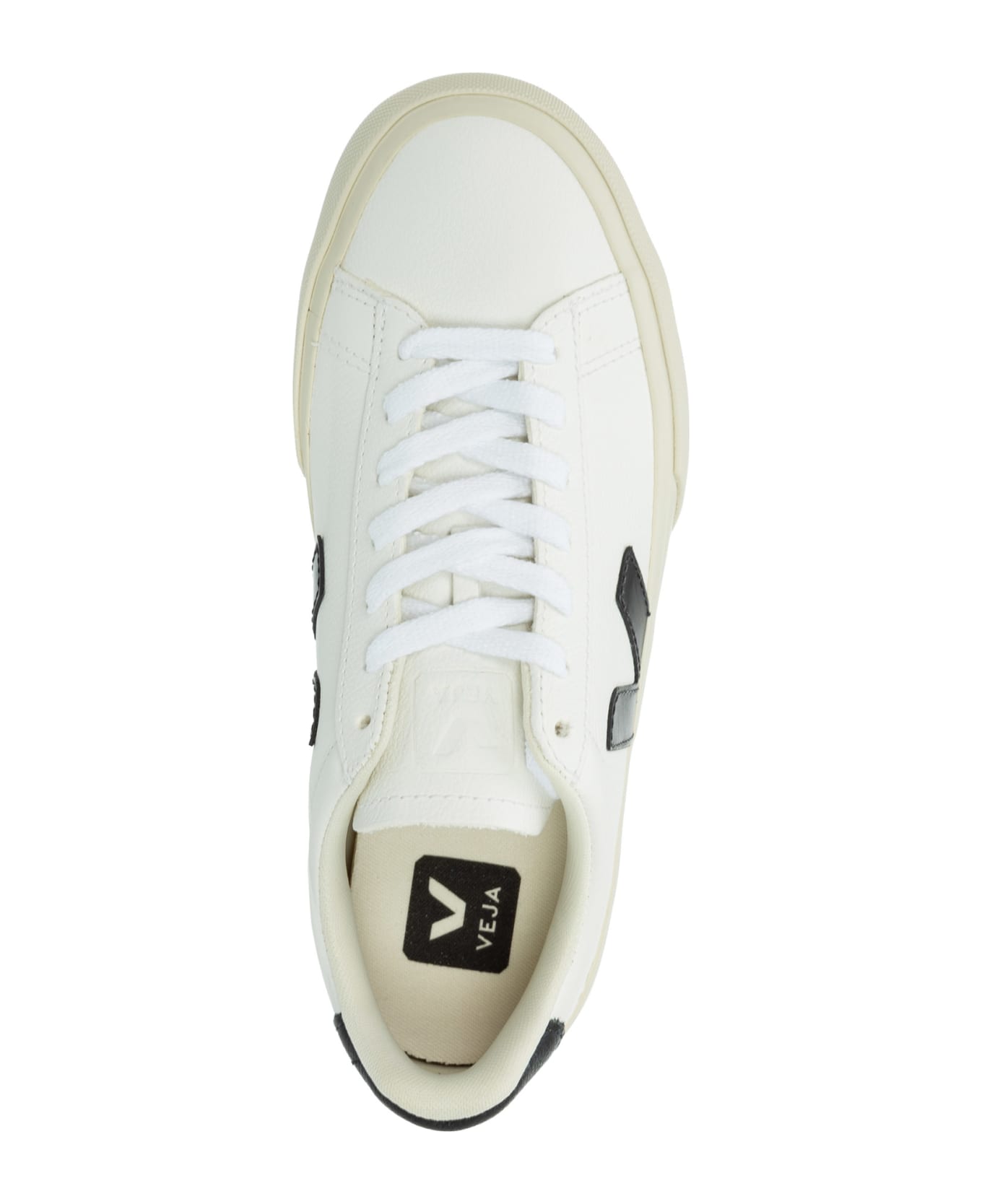 Veja Campo Leather Sneakers - White/black スニーカー