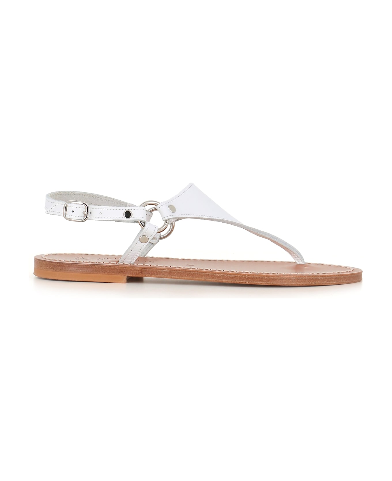 K.Jacques Flip-flop Dionysos Flat - Bianca 