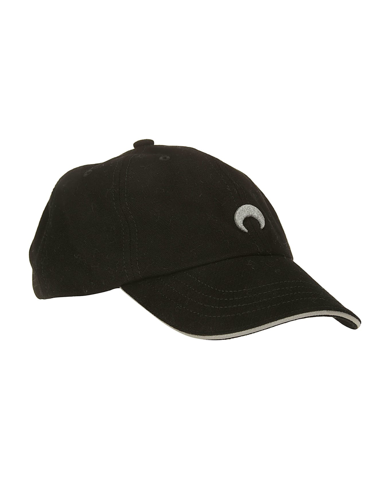 Marine Serre Canvas Baseball Cap - BLACK 帽子