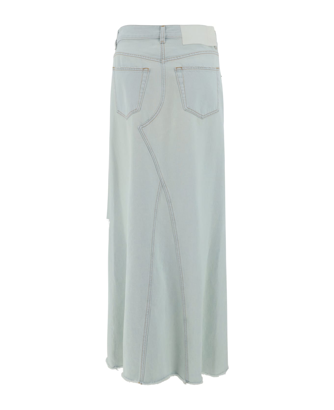 MM6 Maison Margiela Denim Long Skirt - Light blue スカート