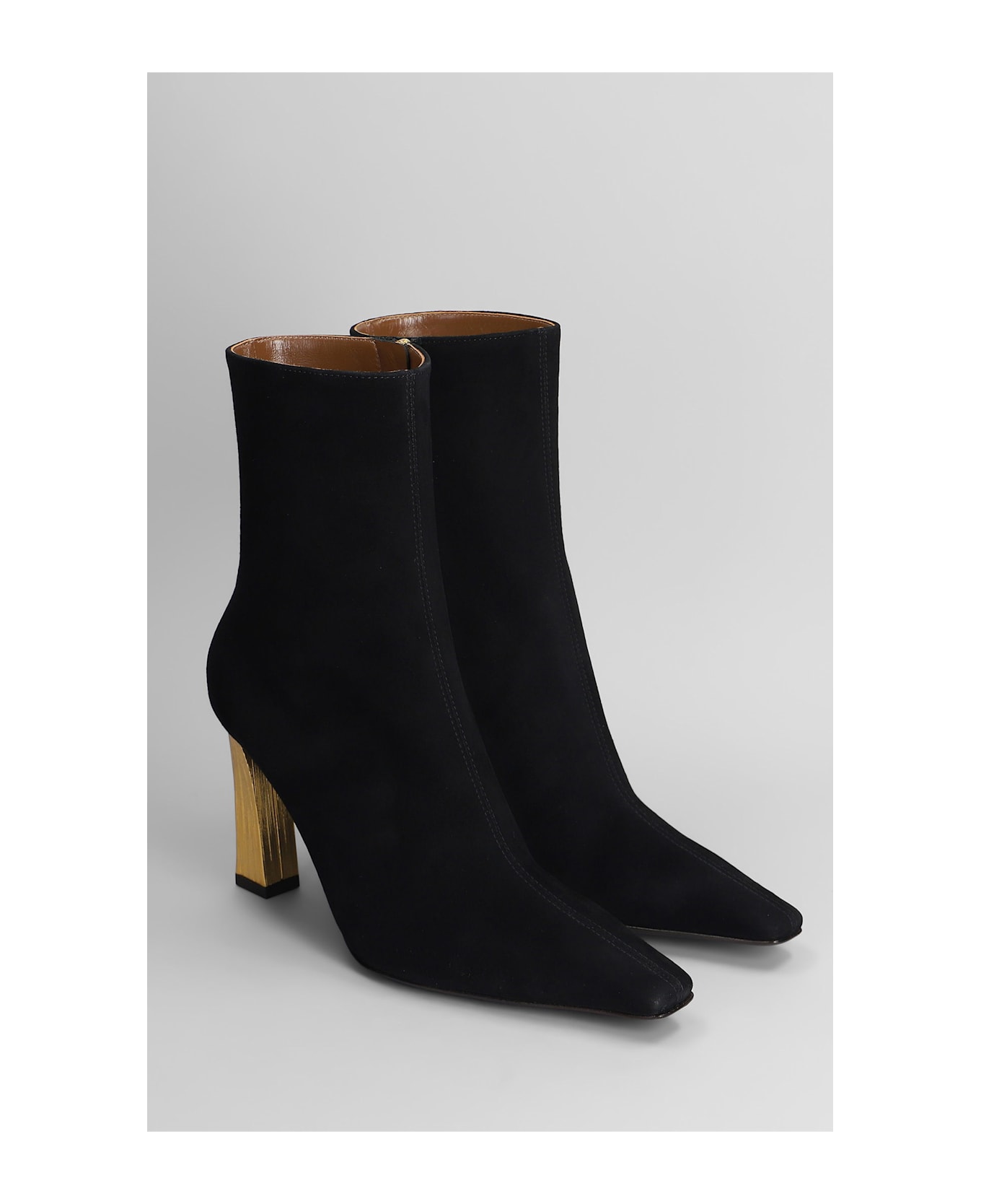 Giuseppe Zanotti Brenda 90 Tr High Heels Ankle Boots In Black Leather - black