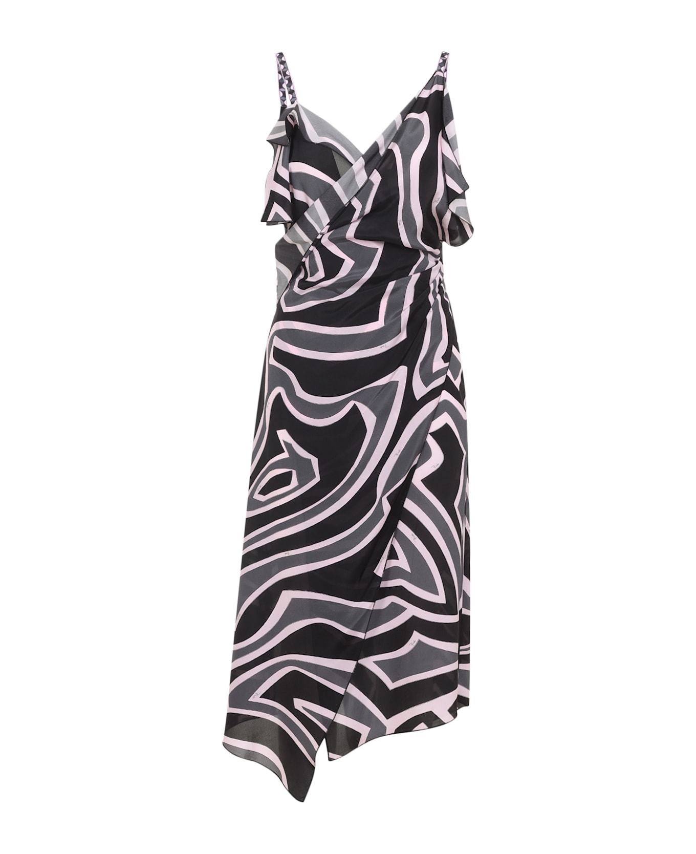 Pucci Long Dress - Black Pink
