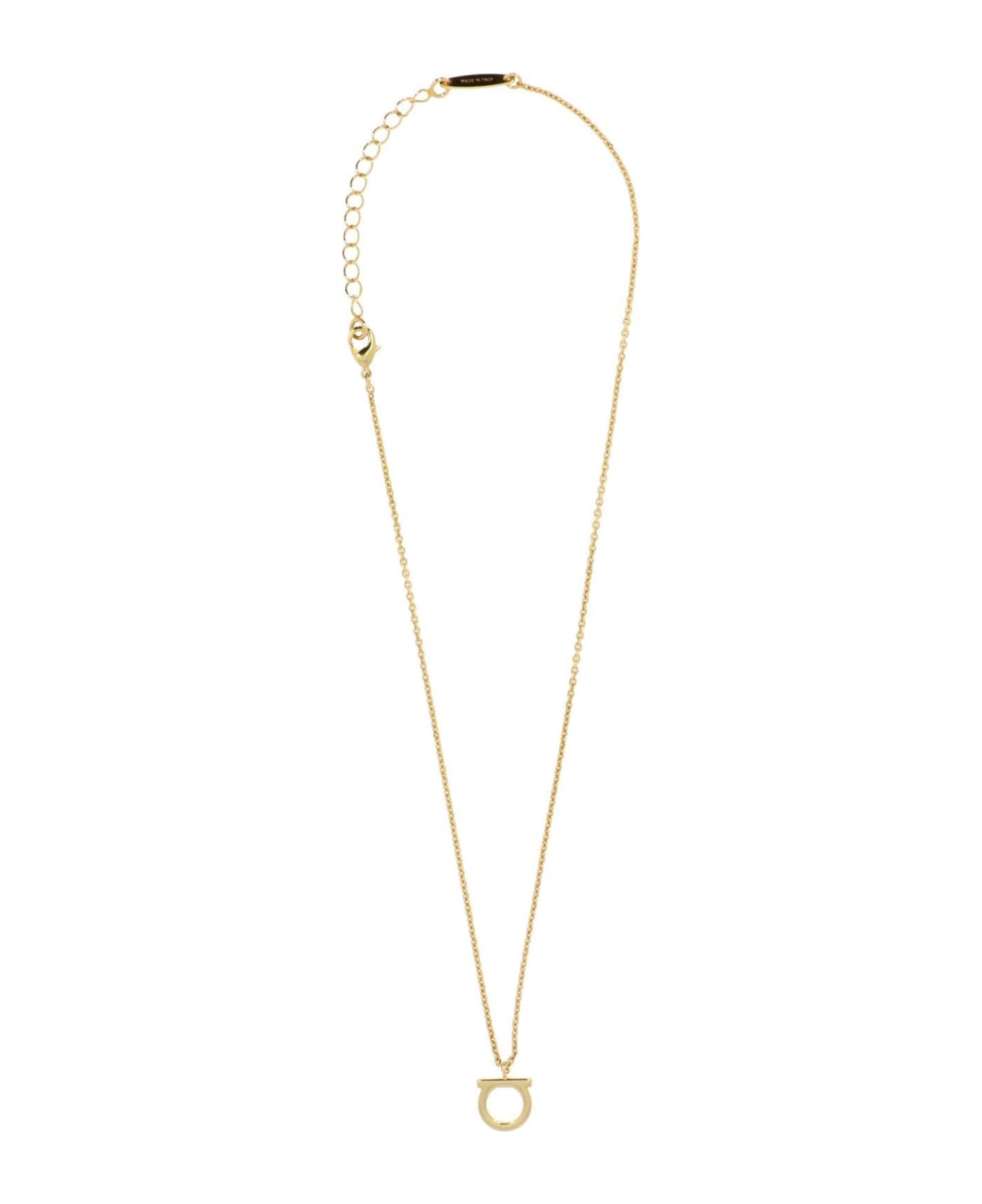 Ferragamo Gancini Chained Necklace - Golden ネックレス