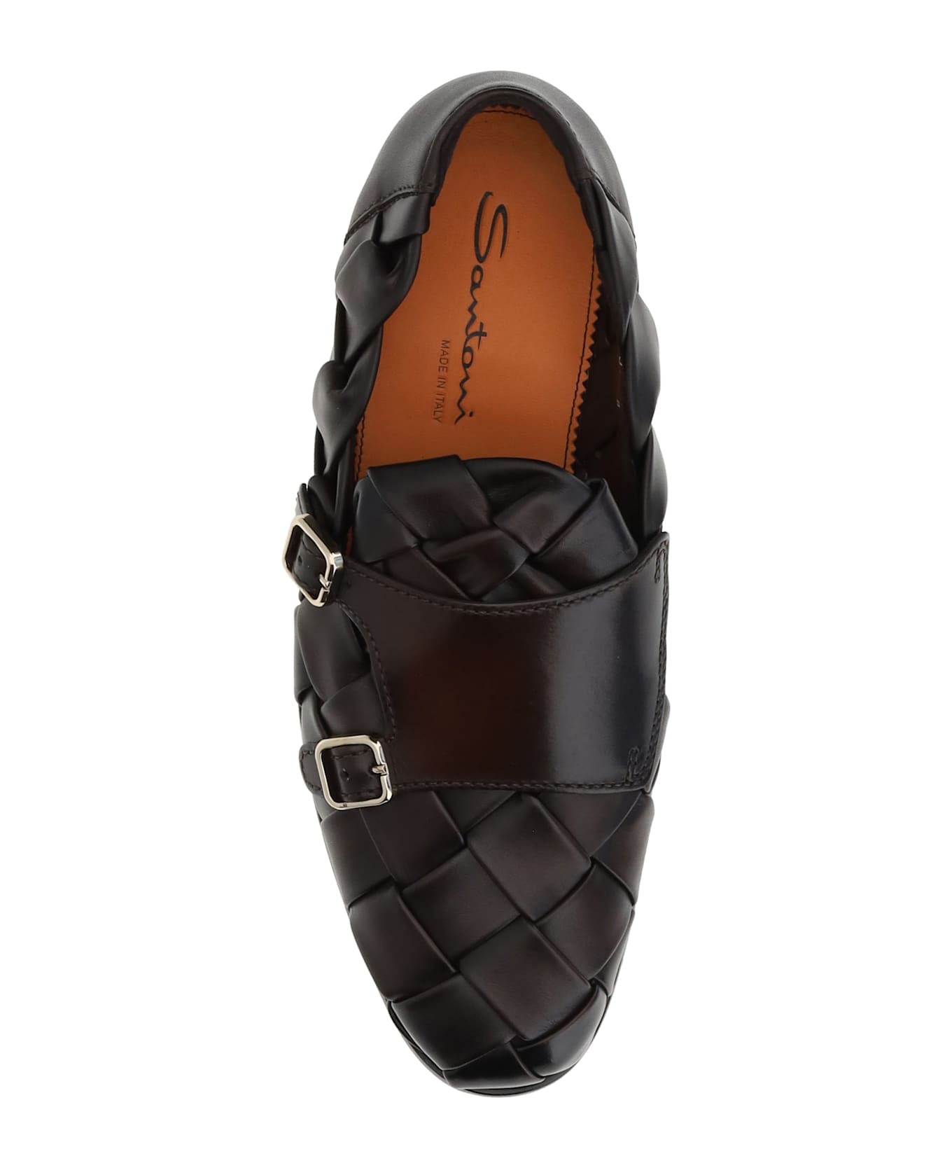 Santoni Woven Weave Loafers