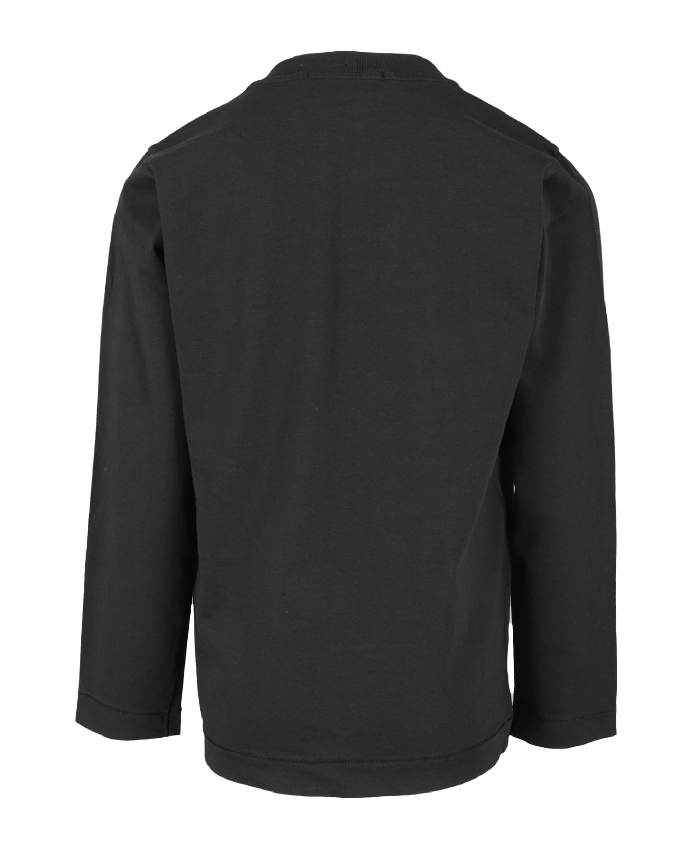 Stone Island Junior T Shirt M Lunga - Black Tシャツ＆ポロシャツ