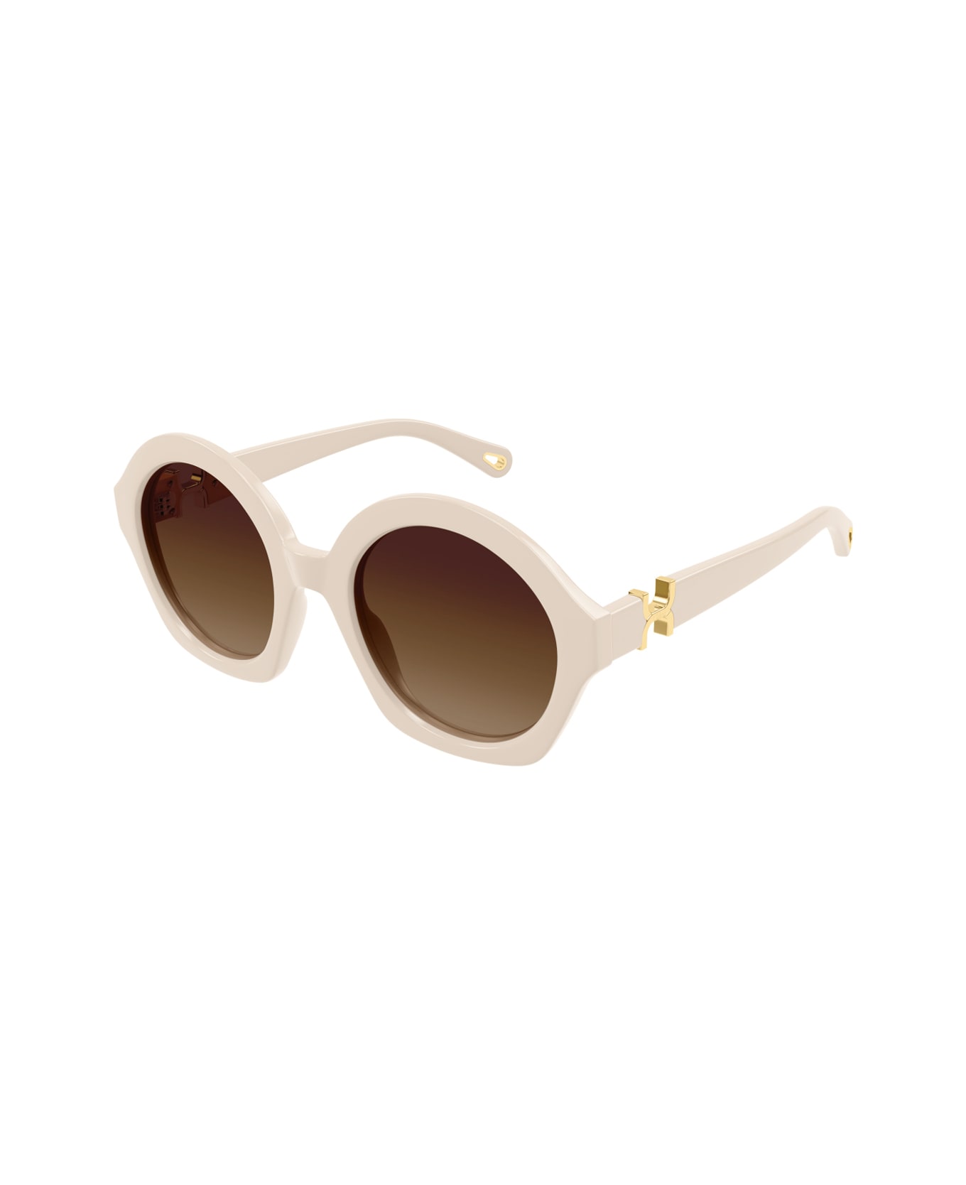 Chloé Ch0302s Marcie- Linea Chloé 003 Ivory Brown Sunglasses - Avorio