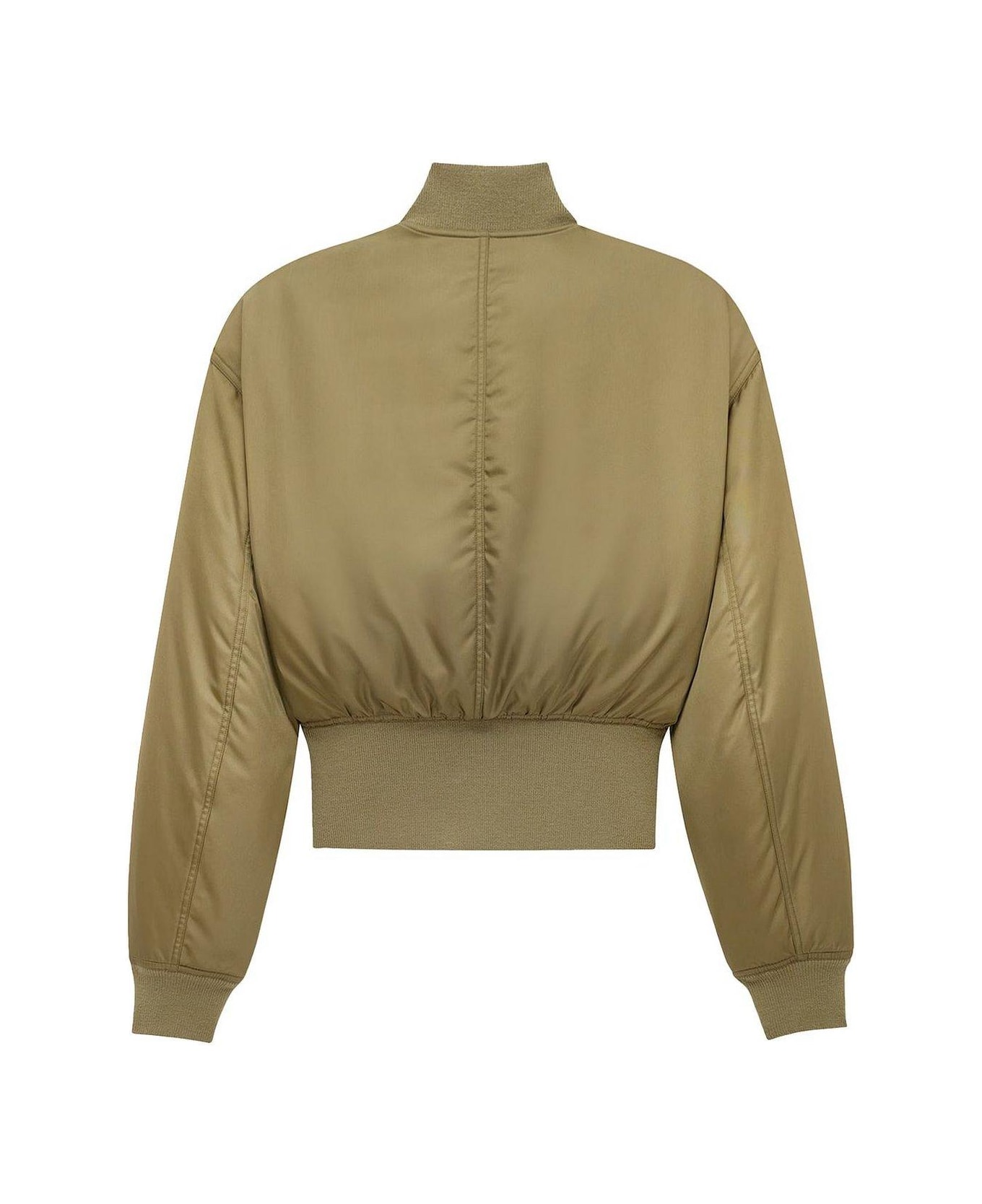 Saint Laurent Zip-up Padded Bomber Jacket - GREEN