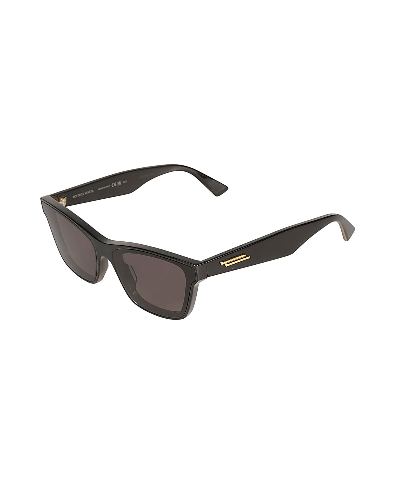 Bottega Veneta Eyewear Square Frame Sunglasses - Black/Grey