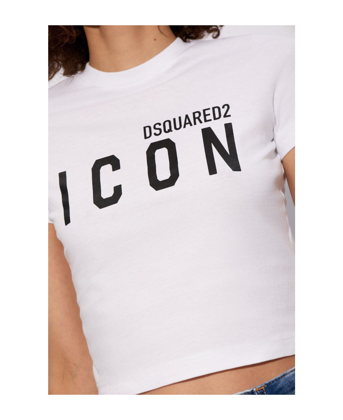 Dsquared2 Logo Printed T-shirt - White