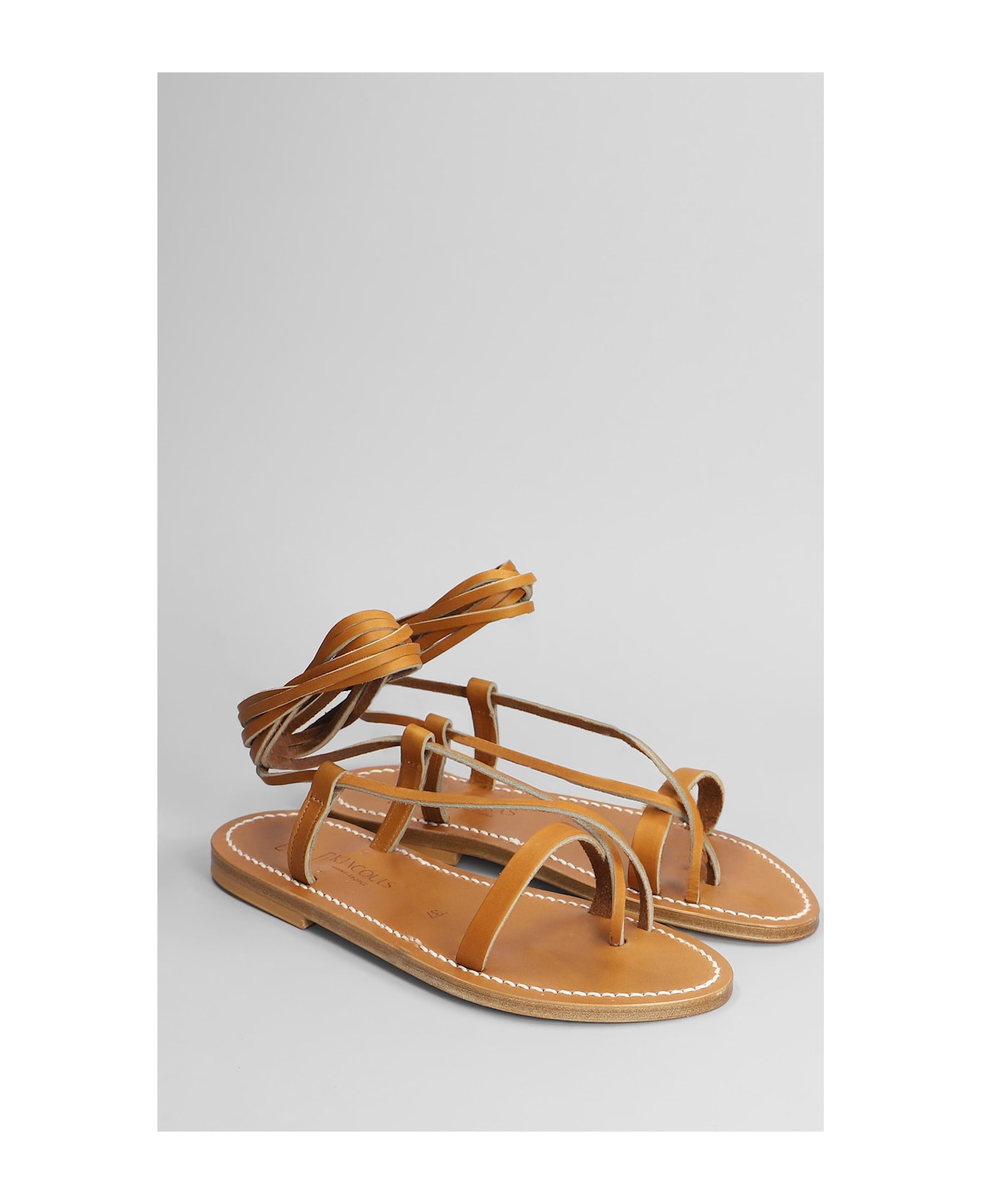 K.Jacques Tiresias F Flats In Leather Color Leather - leather color