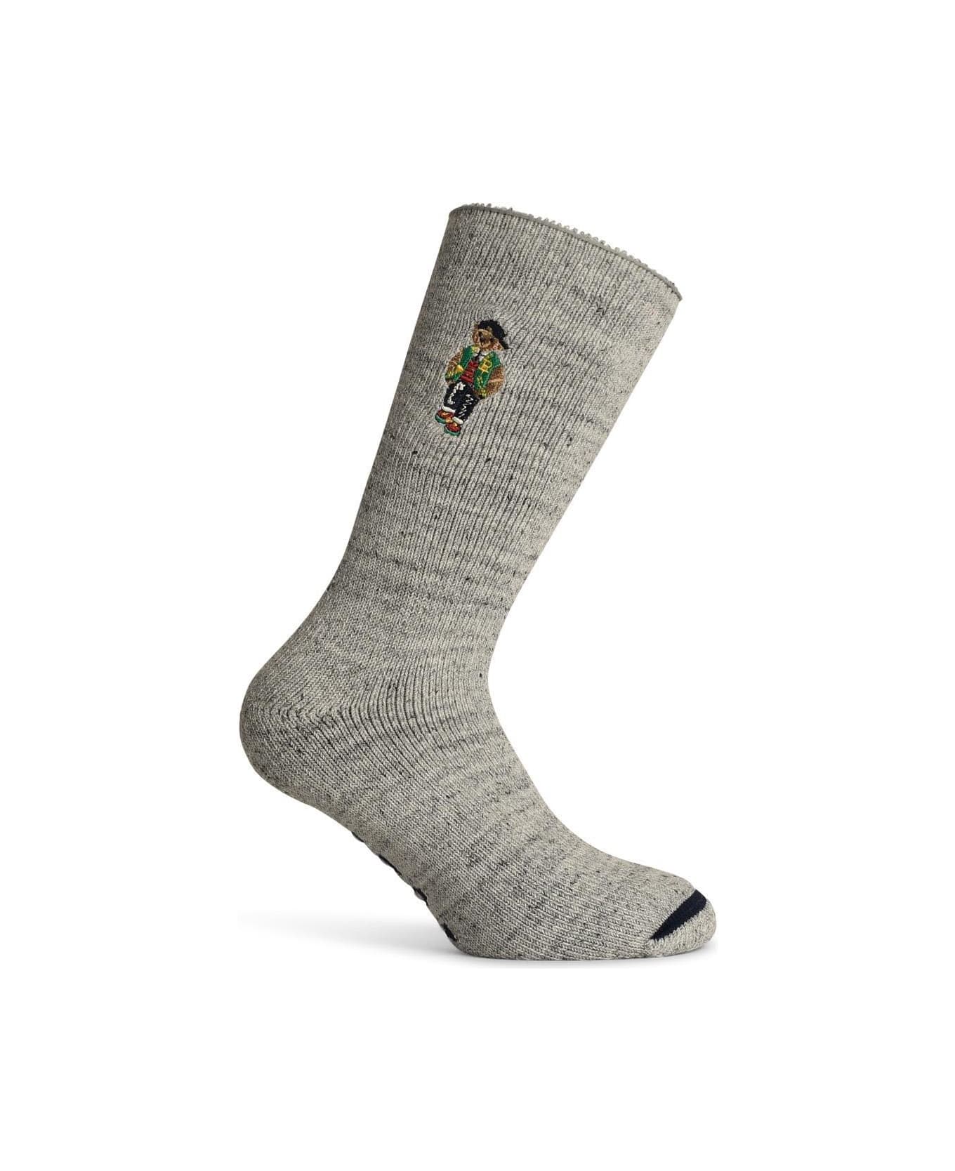 Polo Ralph Lauren Logo Embroidered Pack Of Three Socks