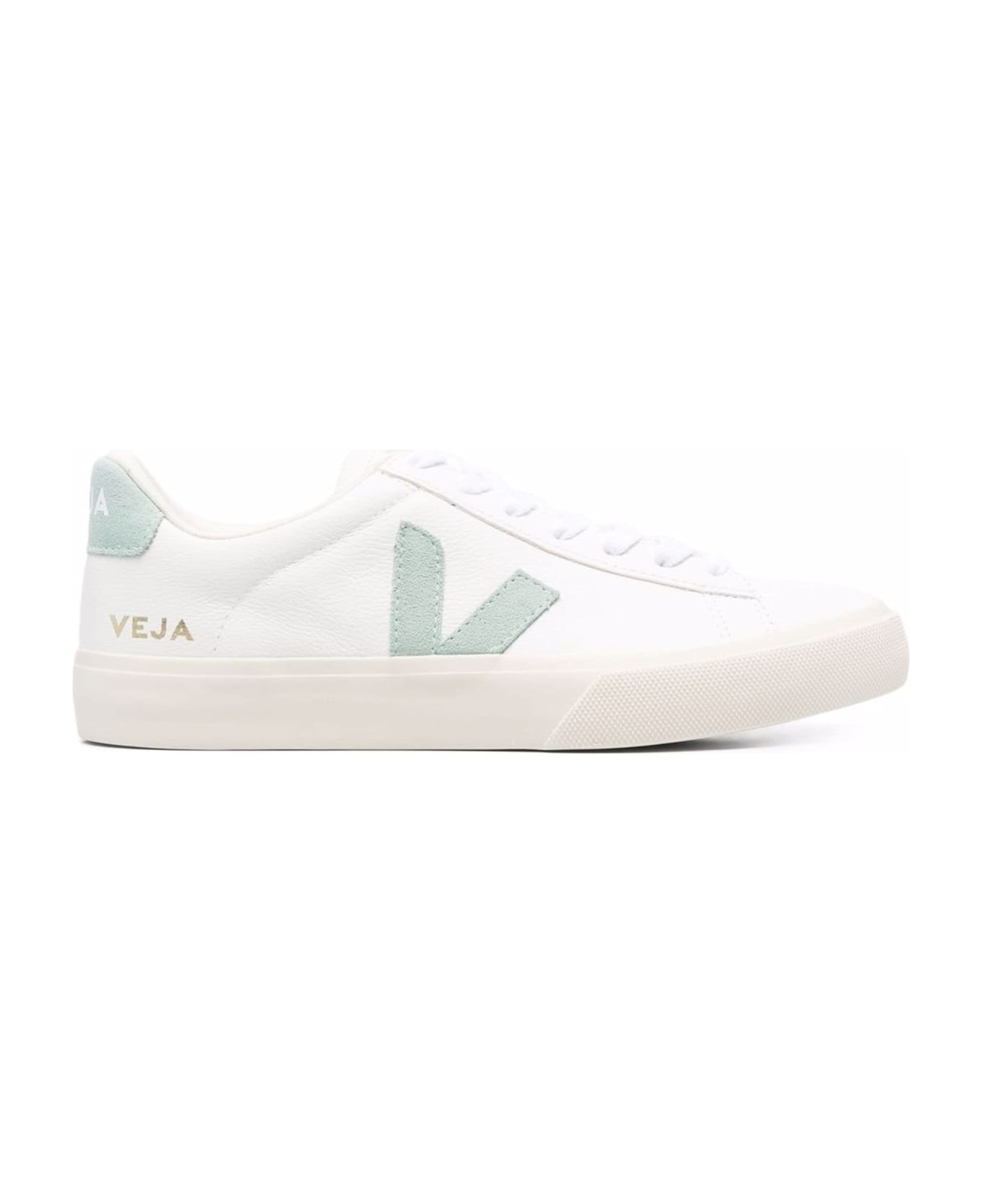 Veja Campo Chromefree Sneakers In White Matcha - White