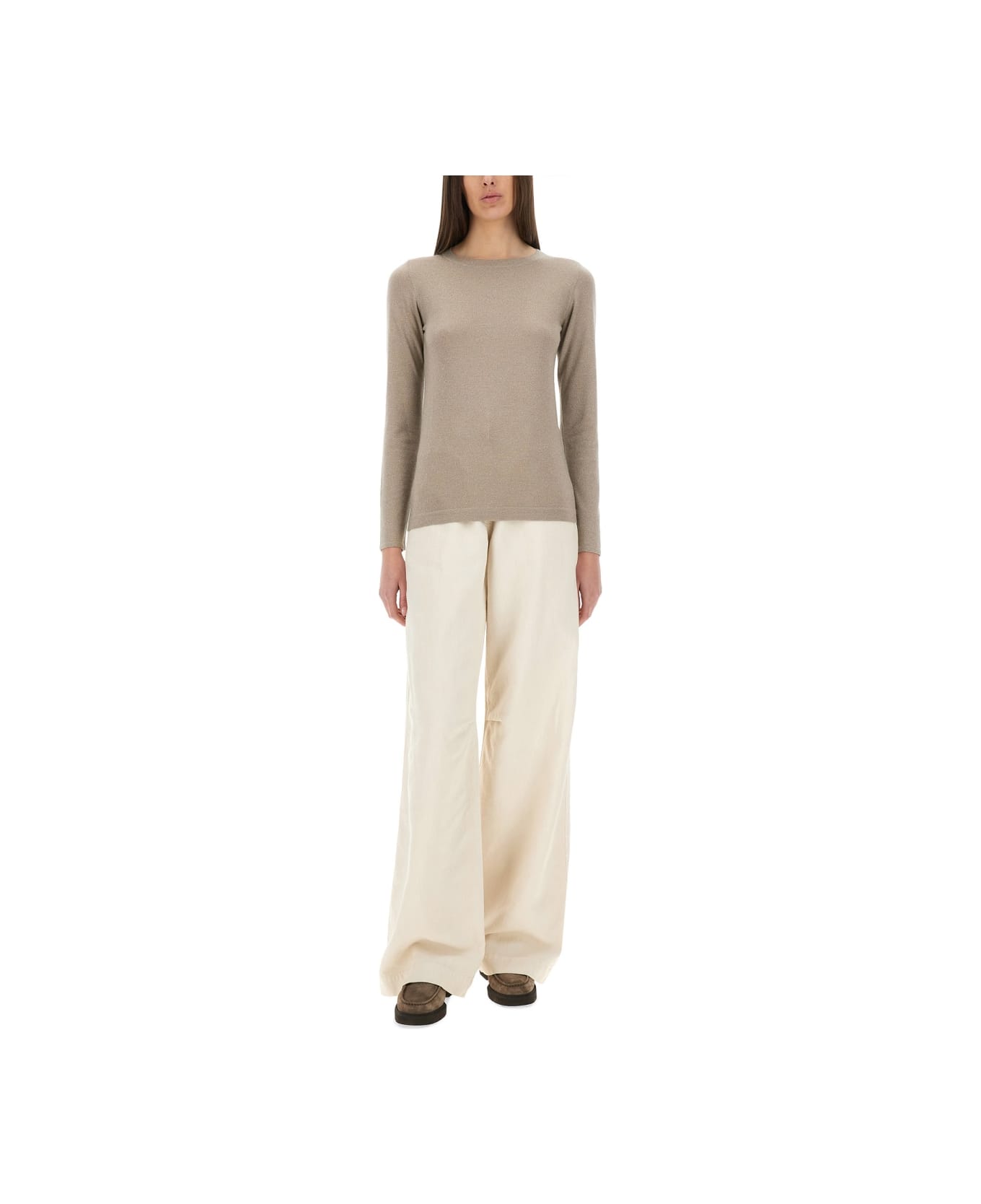 Brunello Cucinelli Cashmere And Silk Sweater - DOVE